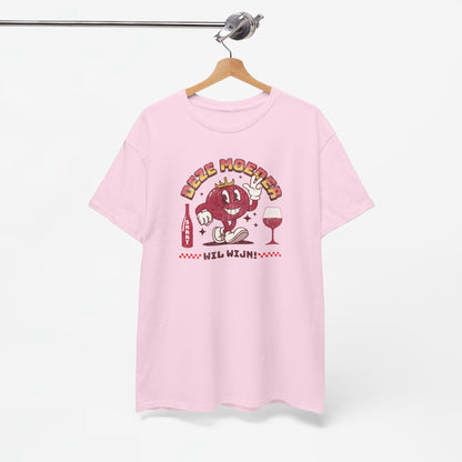 Moederdag Mama Cadeau - T-shirt - Deze Moeder Wil Wijn - Oversized - #97