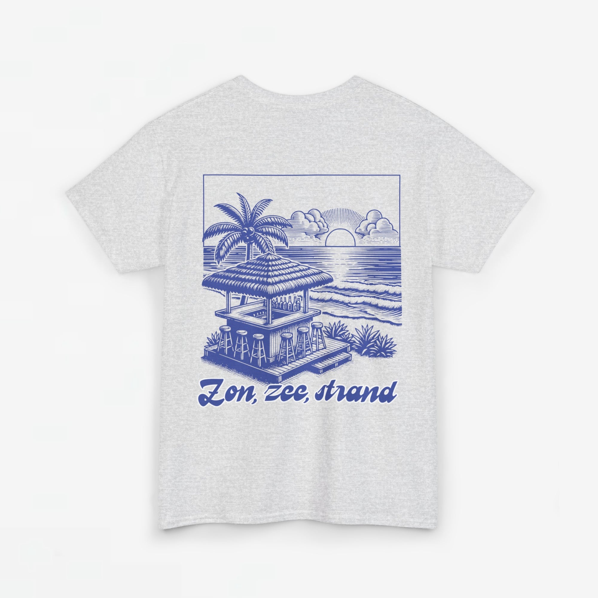 Zomer T-shirt voor Heren - Skrrtshirt Zomervakantie Oversized Tee #5- Zon, Zee, Strand