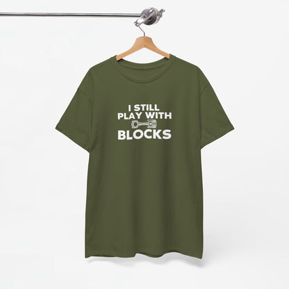 Vaderdag Papa Cadeau - T-shirt - I still play with blocks - Oversized #57