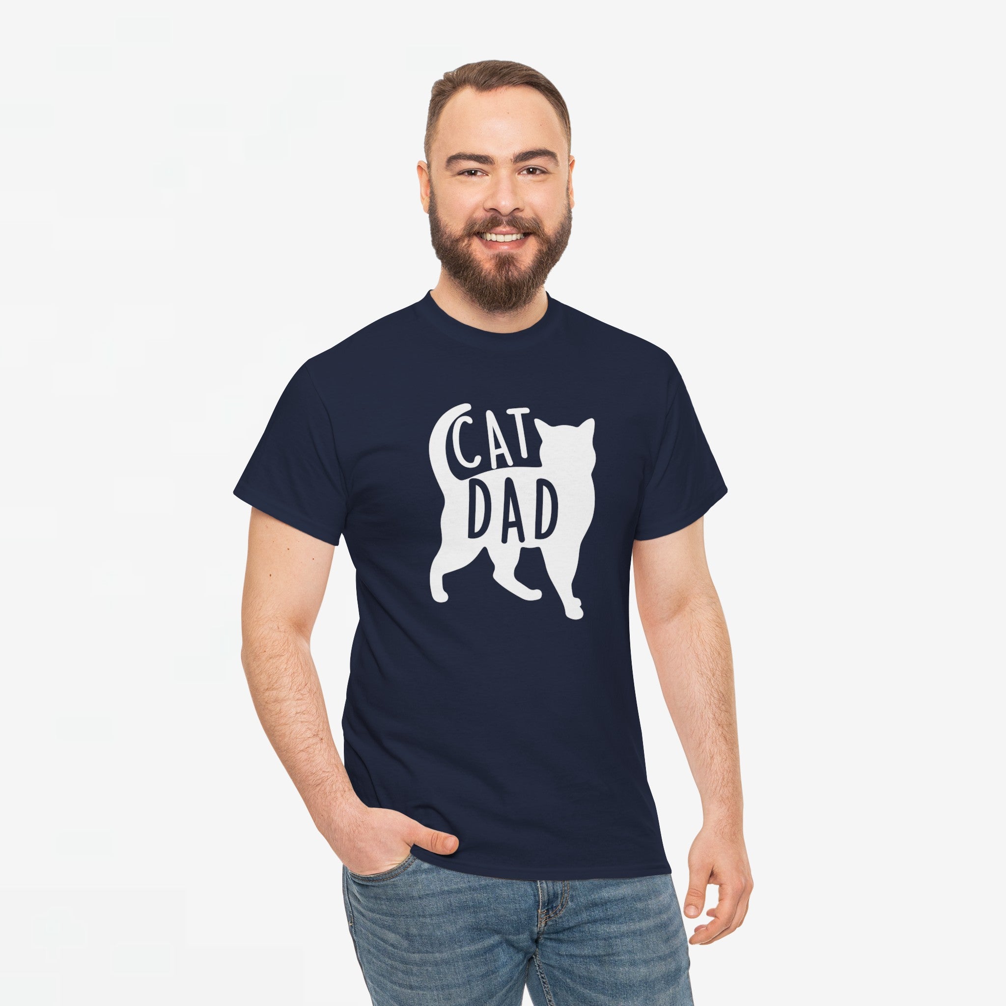 Vaderdag Papa Cadeau - T-shirt - Cat Dad - Oversized #26
