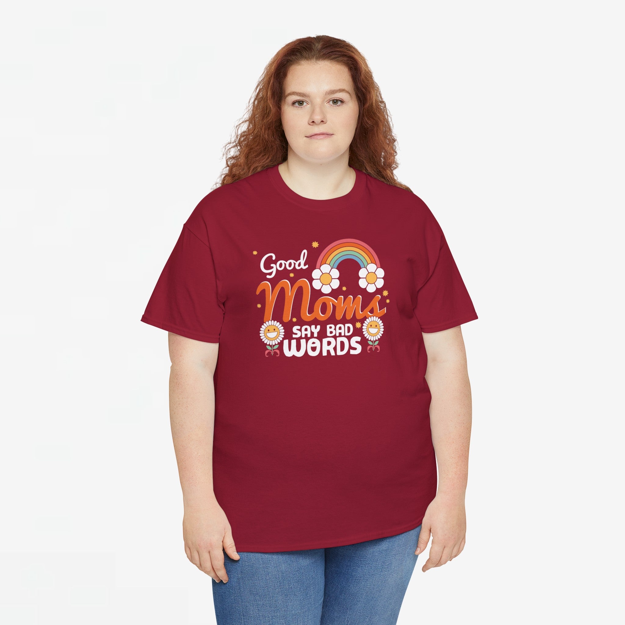 Moederdag Mama Cadeau - T-shirt - Good Moms Say Bad Words - Oversized - #38