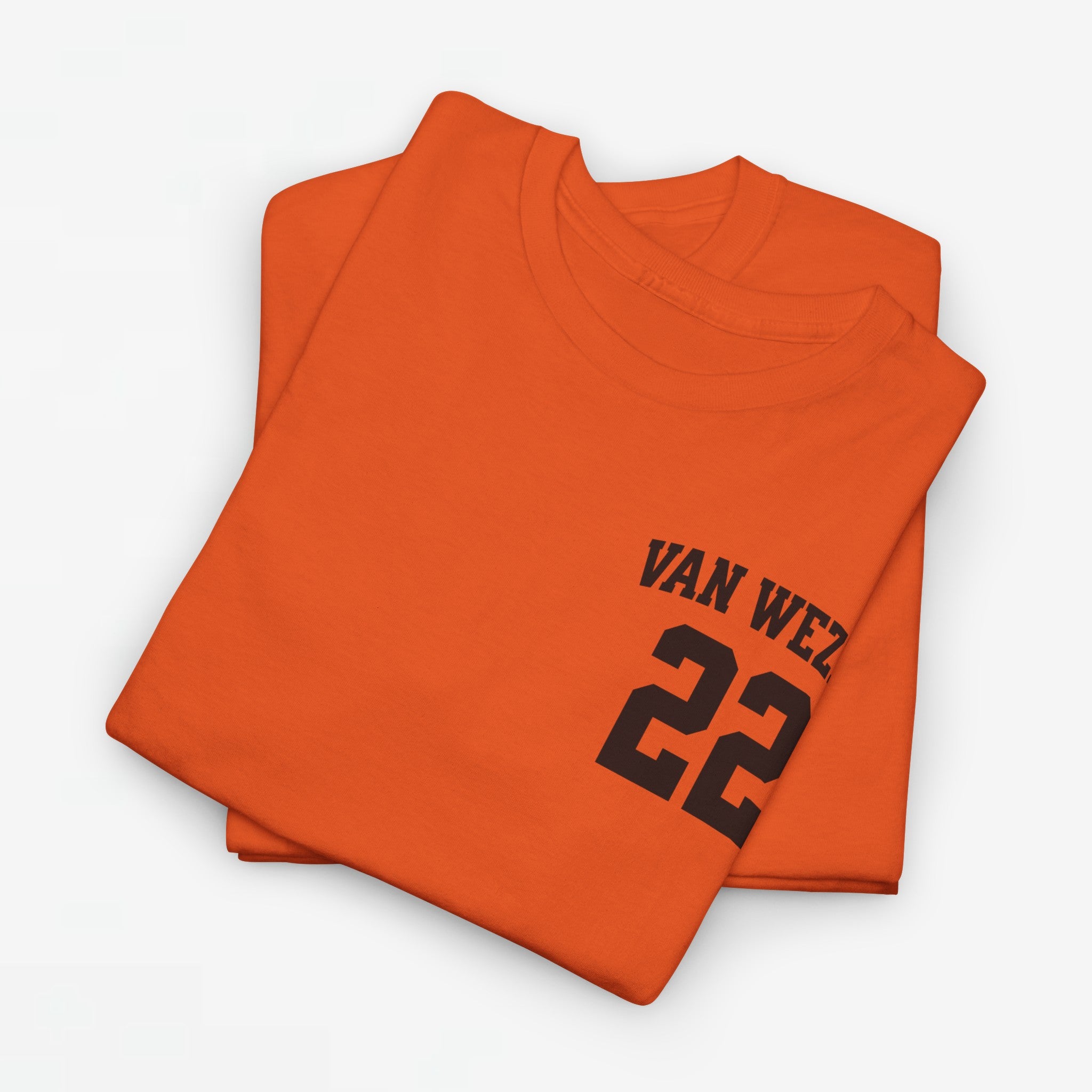 Oranje T-shirt voor EK, WK en Koningsdag - Personaliseer met Naam & Rugnummer (zwarte tekst)