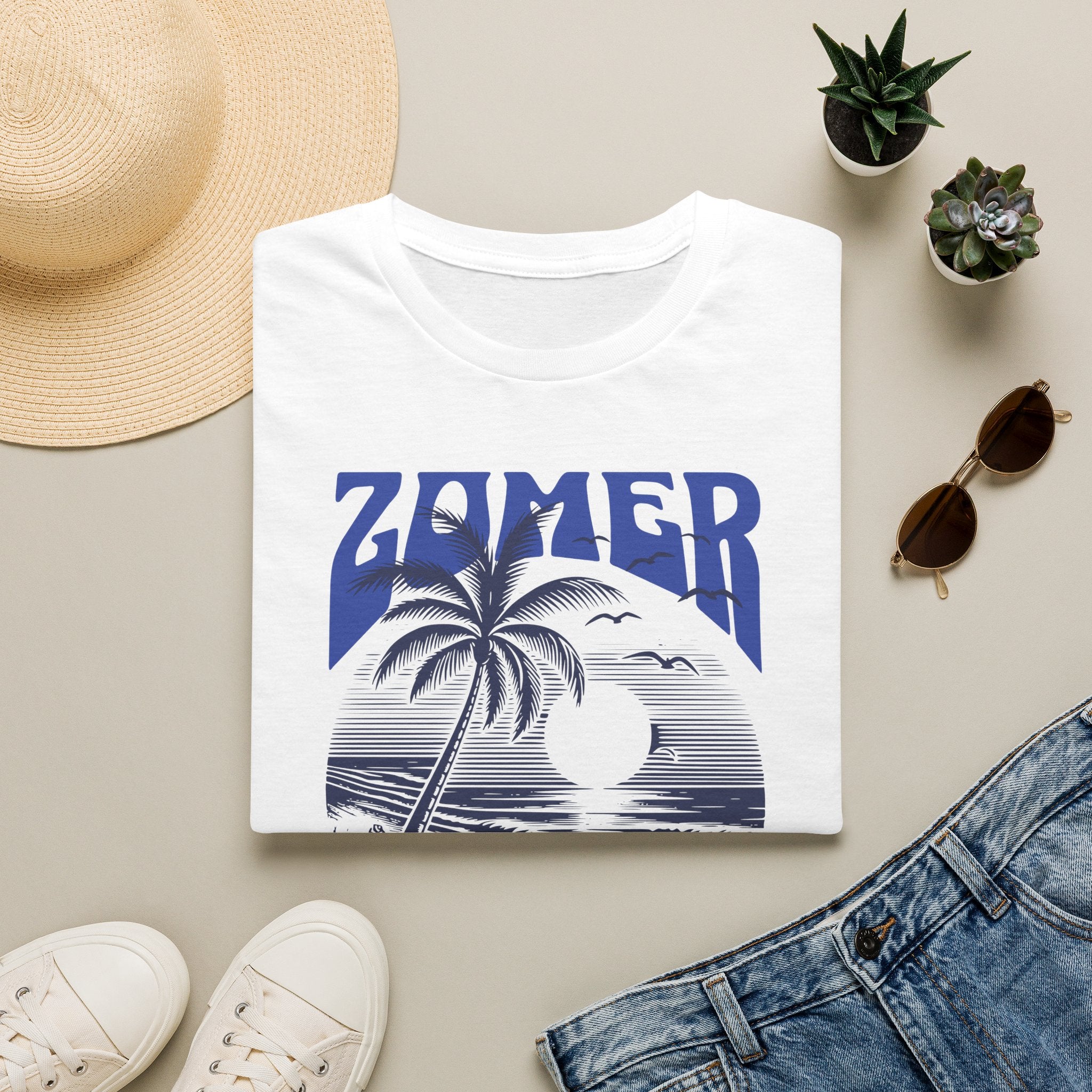 Dames - Zomer T-shirt met print - Zomer Vibes | SkrrtShirt