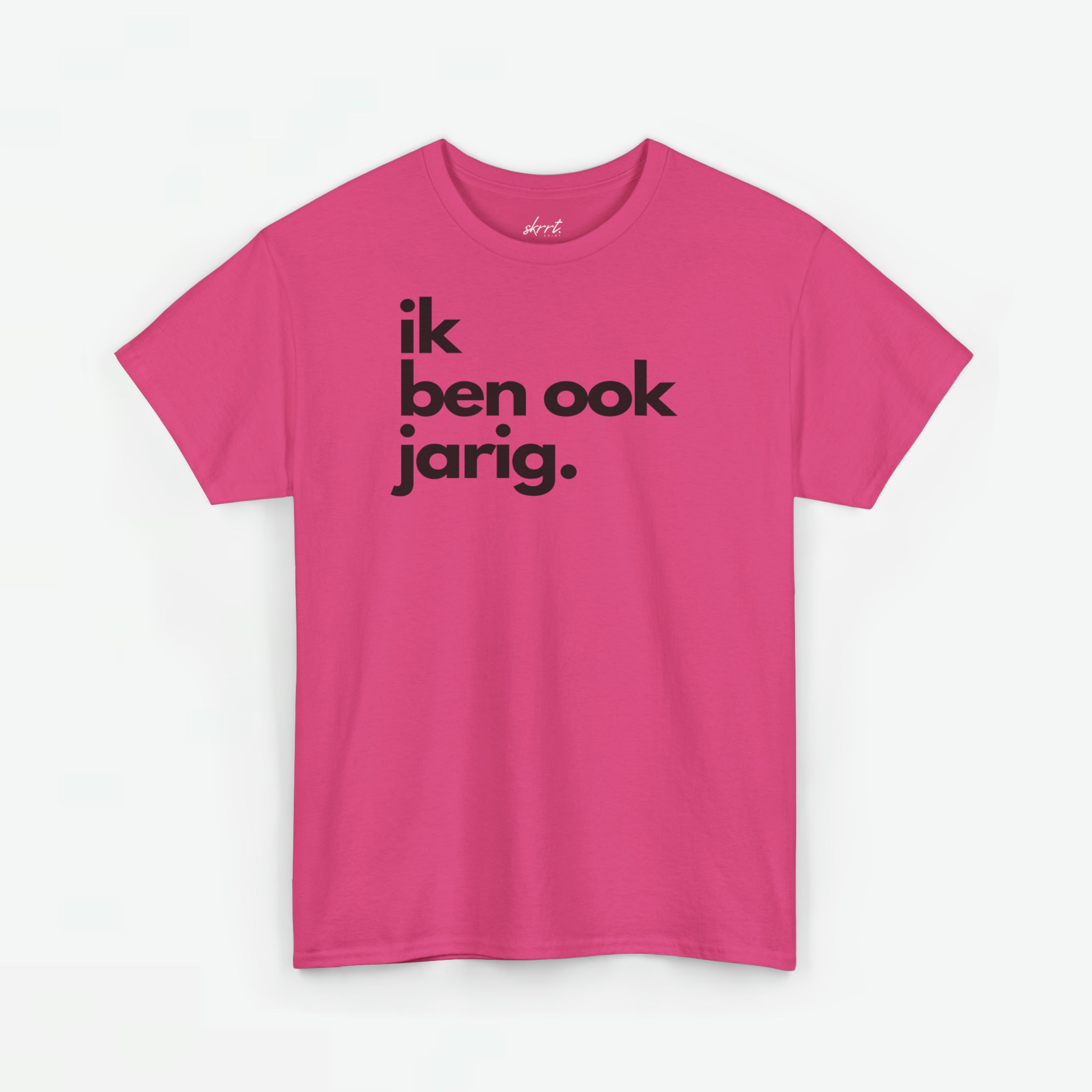 Ik ben ook jarig | Front Print | Koningsdag T-shirt | Oversized
