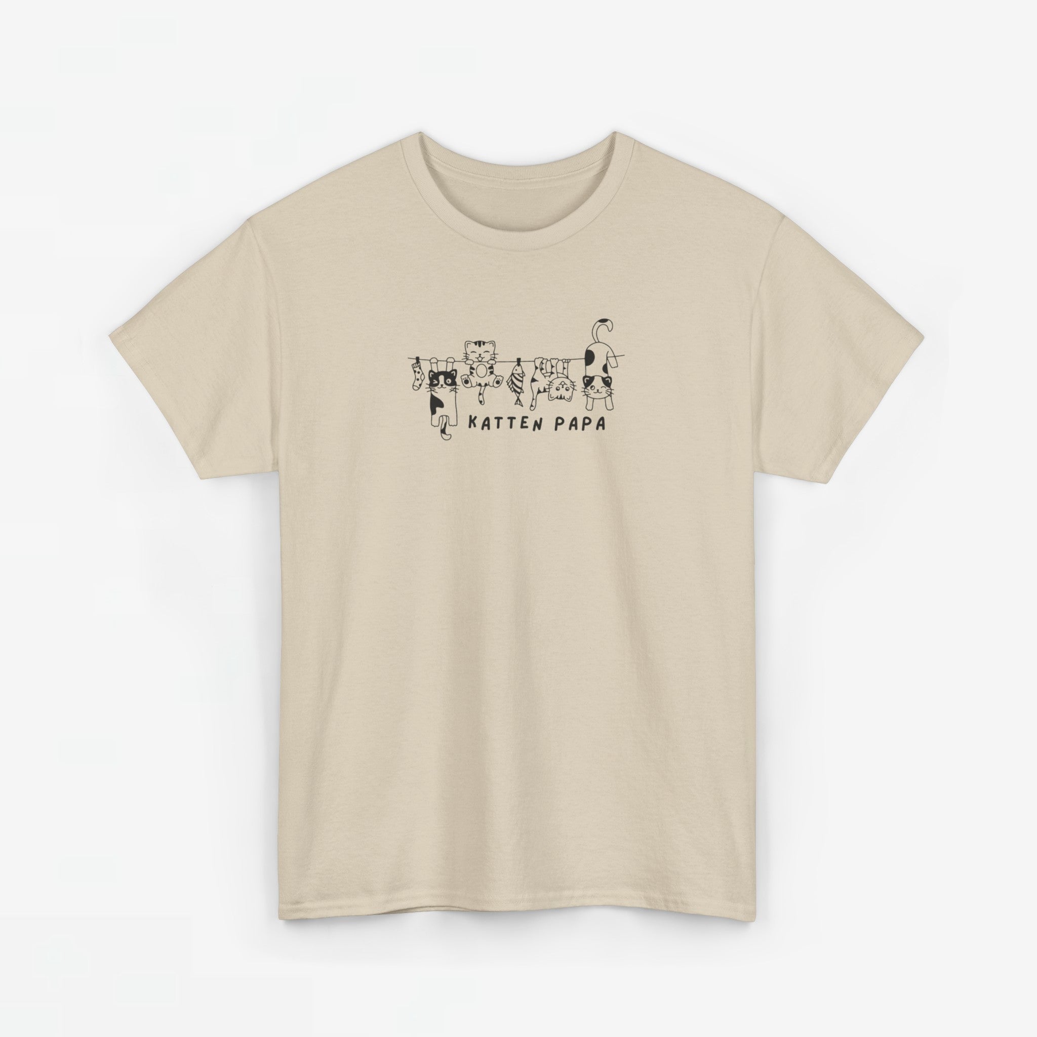 Vaderdag Papa Cadeau - T-shirt - Katten Papa - Oversized - #65