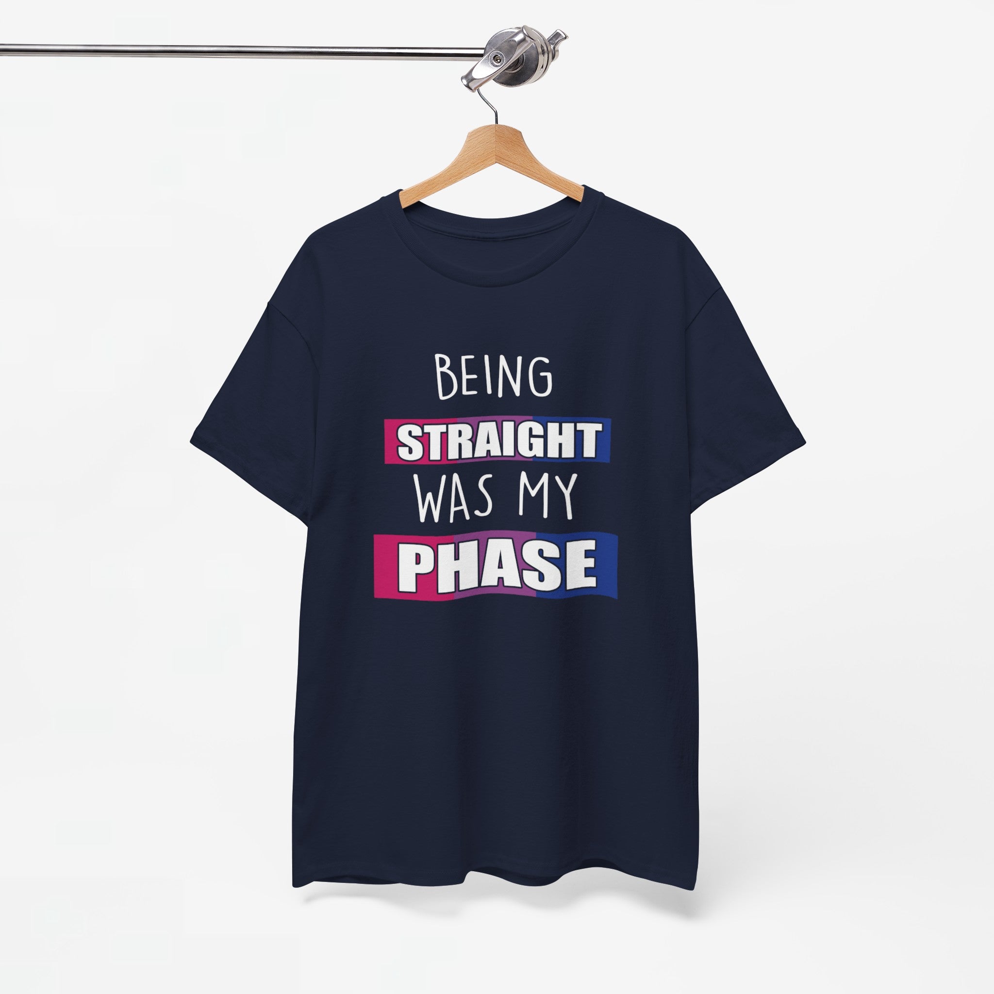Gay Pride T-shirt - Being Straight Was My Phase - Oversized #61