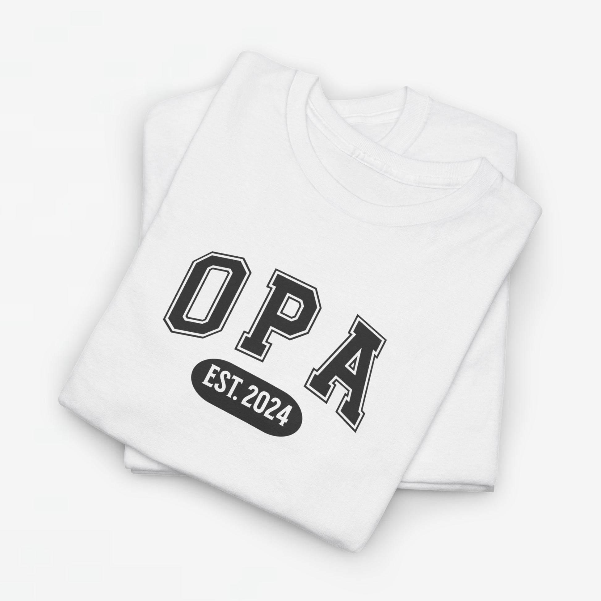 Gepersonaliseerde Vaderdag Papa Cadeau - T-shirt - Opa - EST [Jaar]