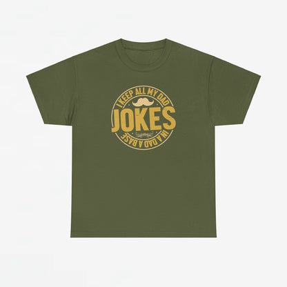 Vaderdag Papa Cadeau - T-shirt - I keep all my Dad Jokes in a Dad-a-base  - Oversized #37