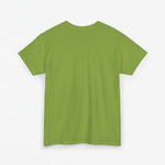 Groene oversized T-shirt zonder zichtbare print, effen achterkant