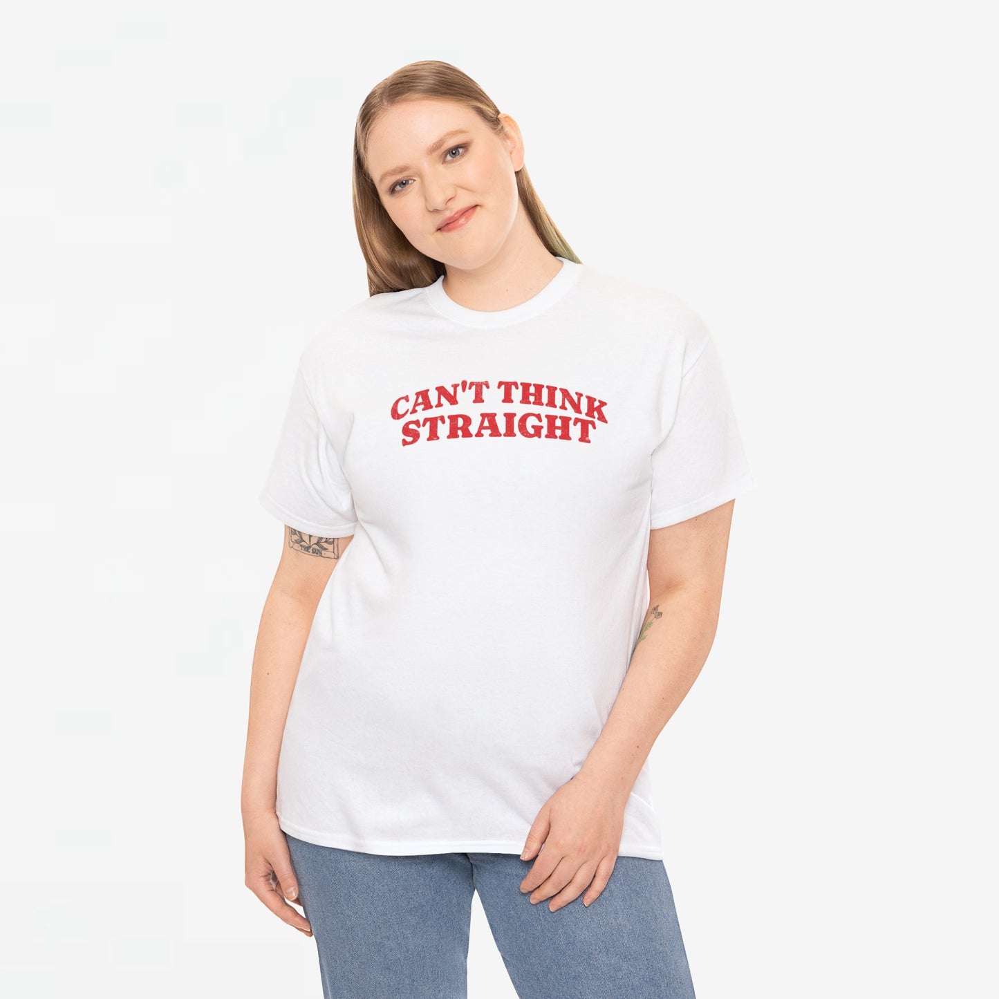 Gay Pride T-shirt -  Can't Think Straight - Oversized Tee