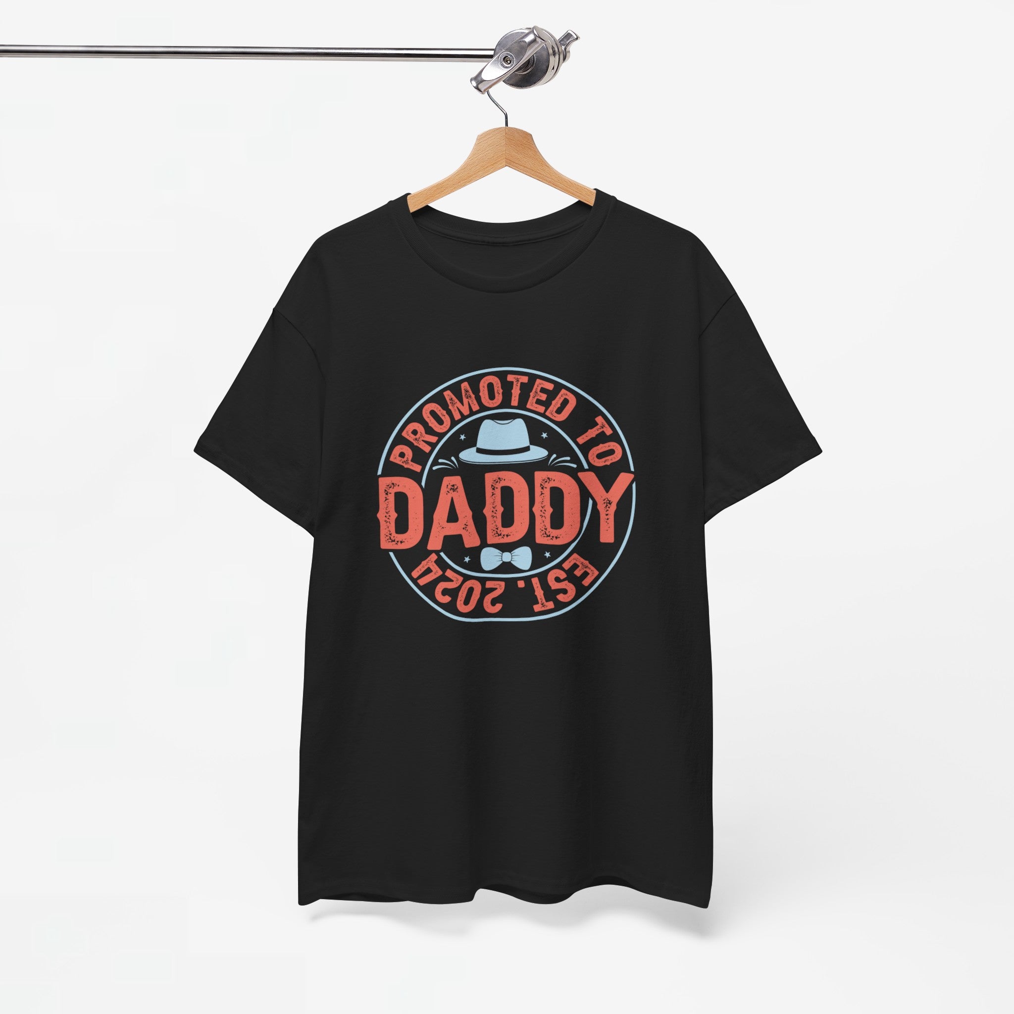 Vaderdag Papa Cadeau - T-shirt - Promoted to Daddy EST 2024 - Oversized #30