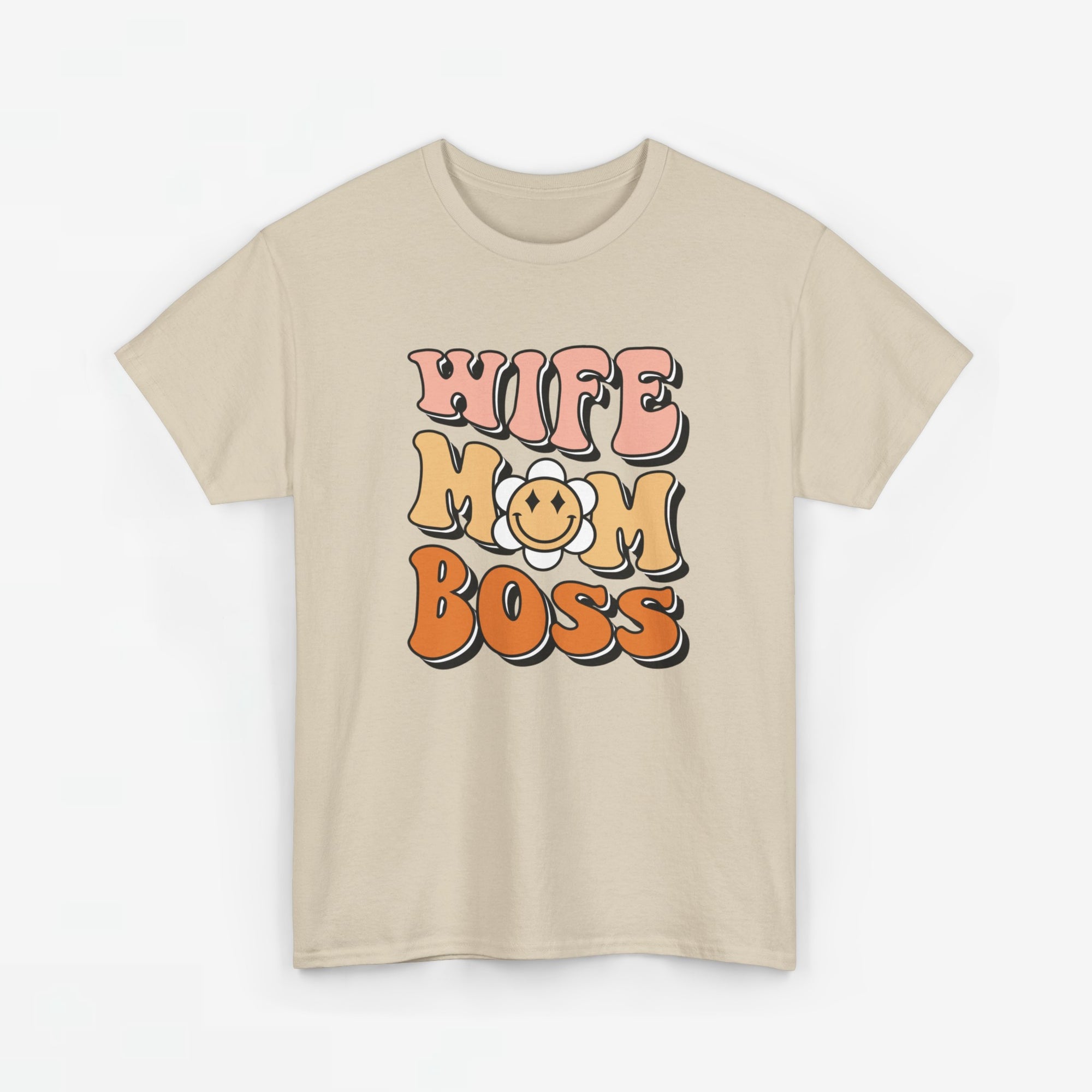 Moederdag Mama Cadeau - T-shirt - Wife Mom Boss - Oversized - #25