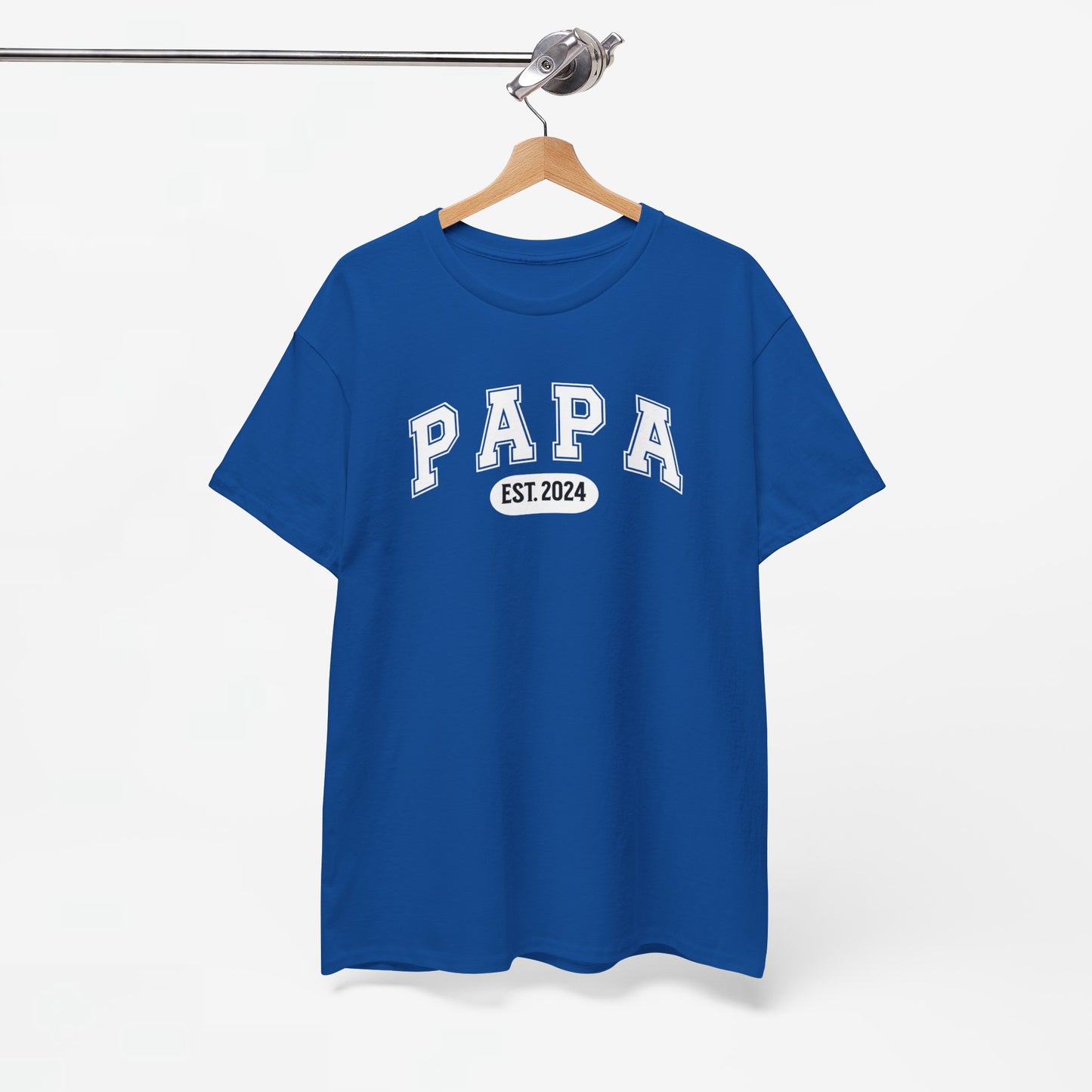 Gepersonaliseerde Vaderdag Papa Cadeau - T-shirt - Papa - EST [Jaar]