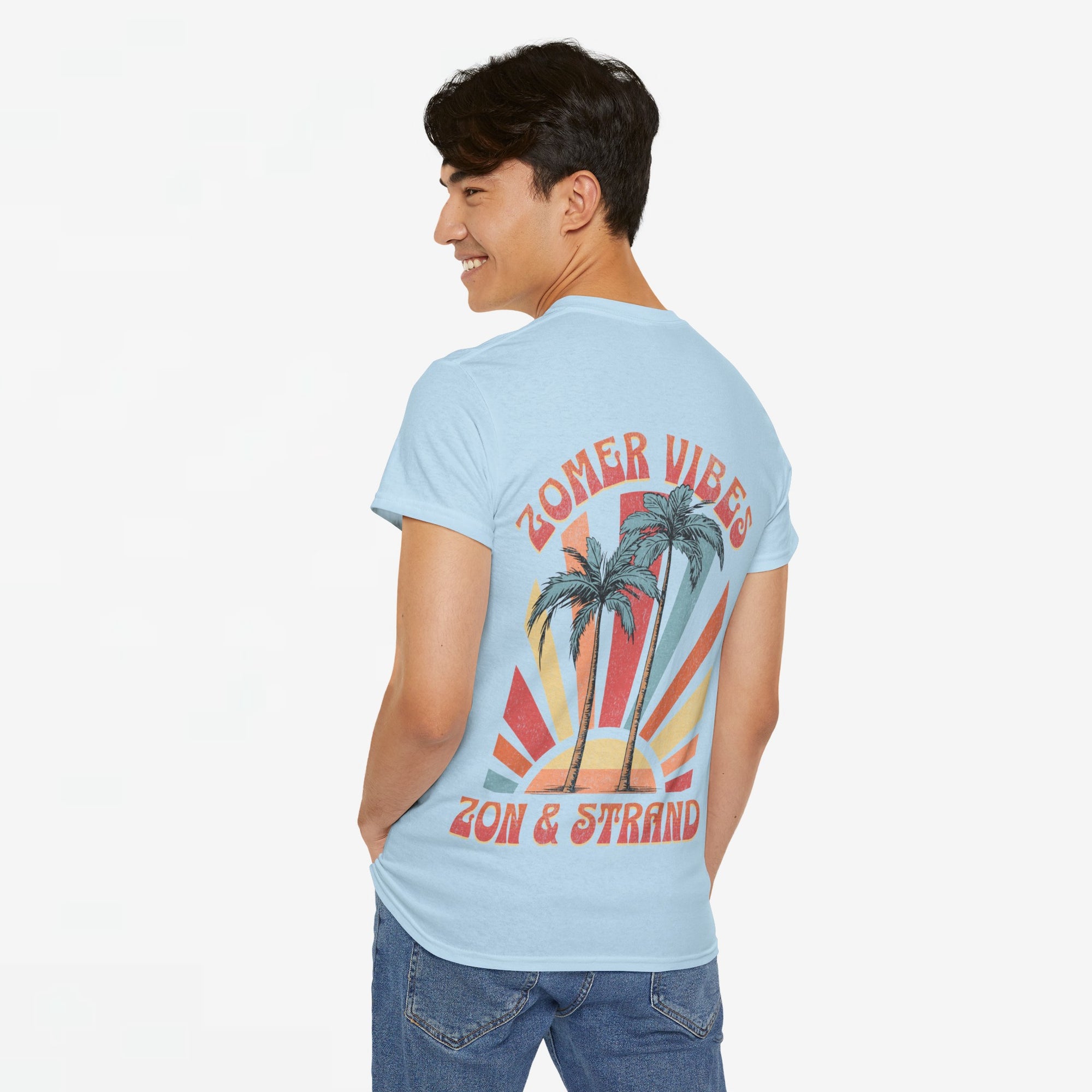 Zomer T-shirt voor Heren - Skrrtshirt Zomervakantie Oversized Tee #9 - Zon & Strand