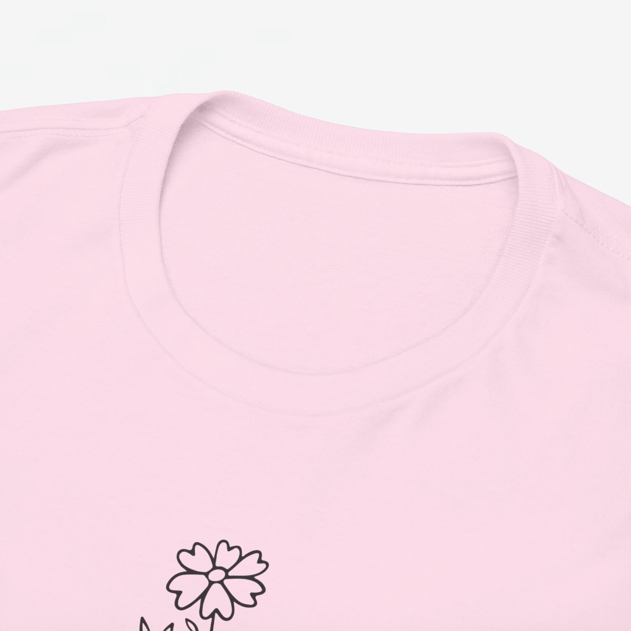 Moederdag Mama Cadeau - T-shirt - Line Art Bloem - Oversized - #23