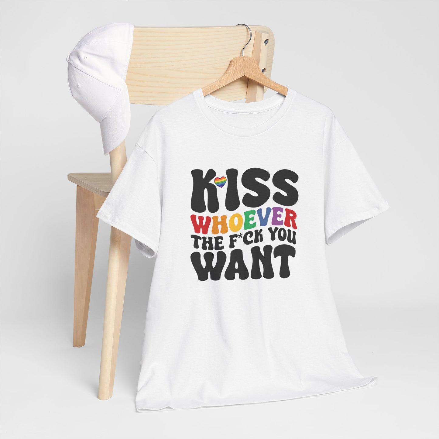 Gay Pride T-shirt - Kiss whoever the f*ck you want - Oversized #34