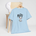 Lichtblauw t-shirt met “Honden Mama” opdruk en hondillustratie