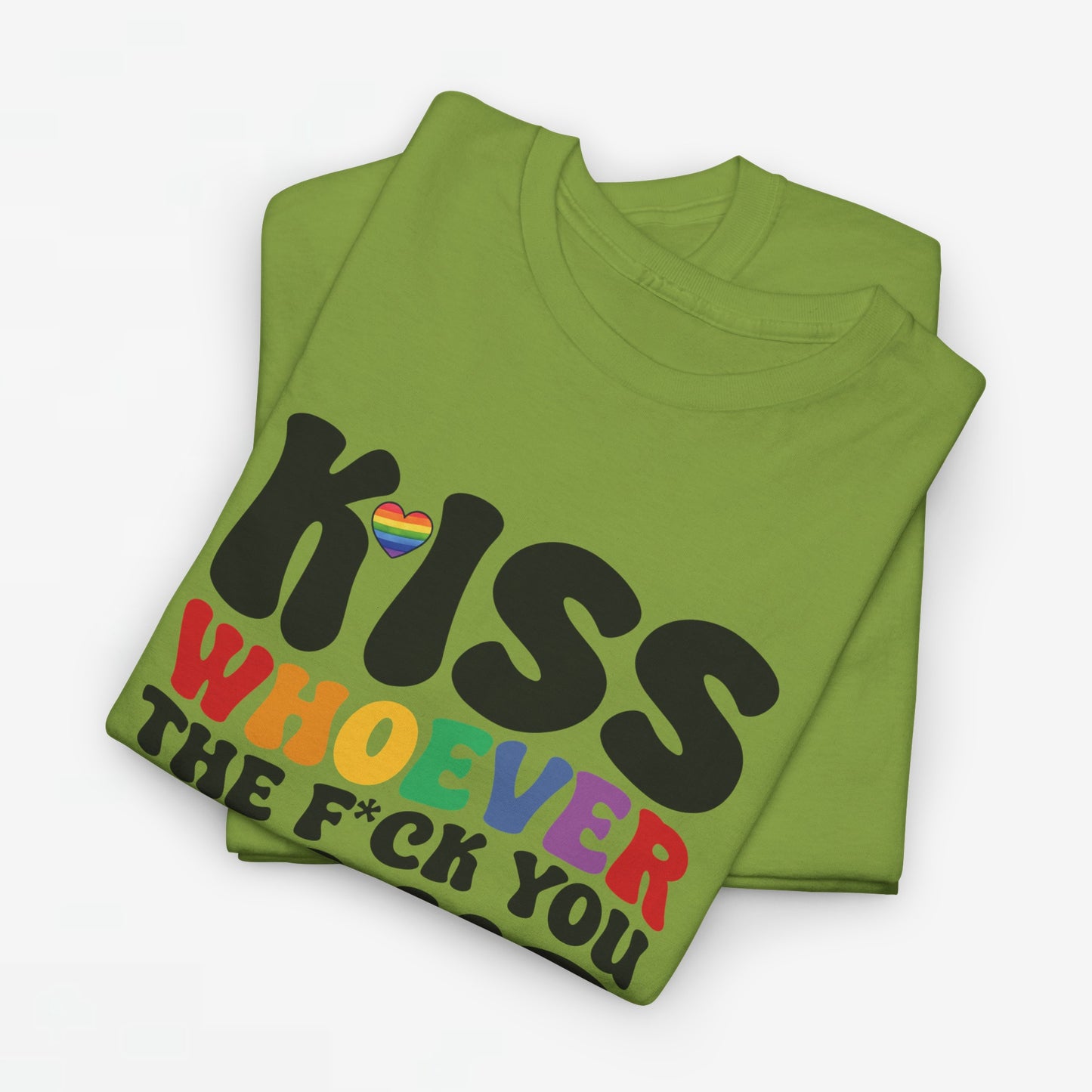 Gay Pride T-shirt - Kiss whoever the f*ck you want - Oversized #34