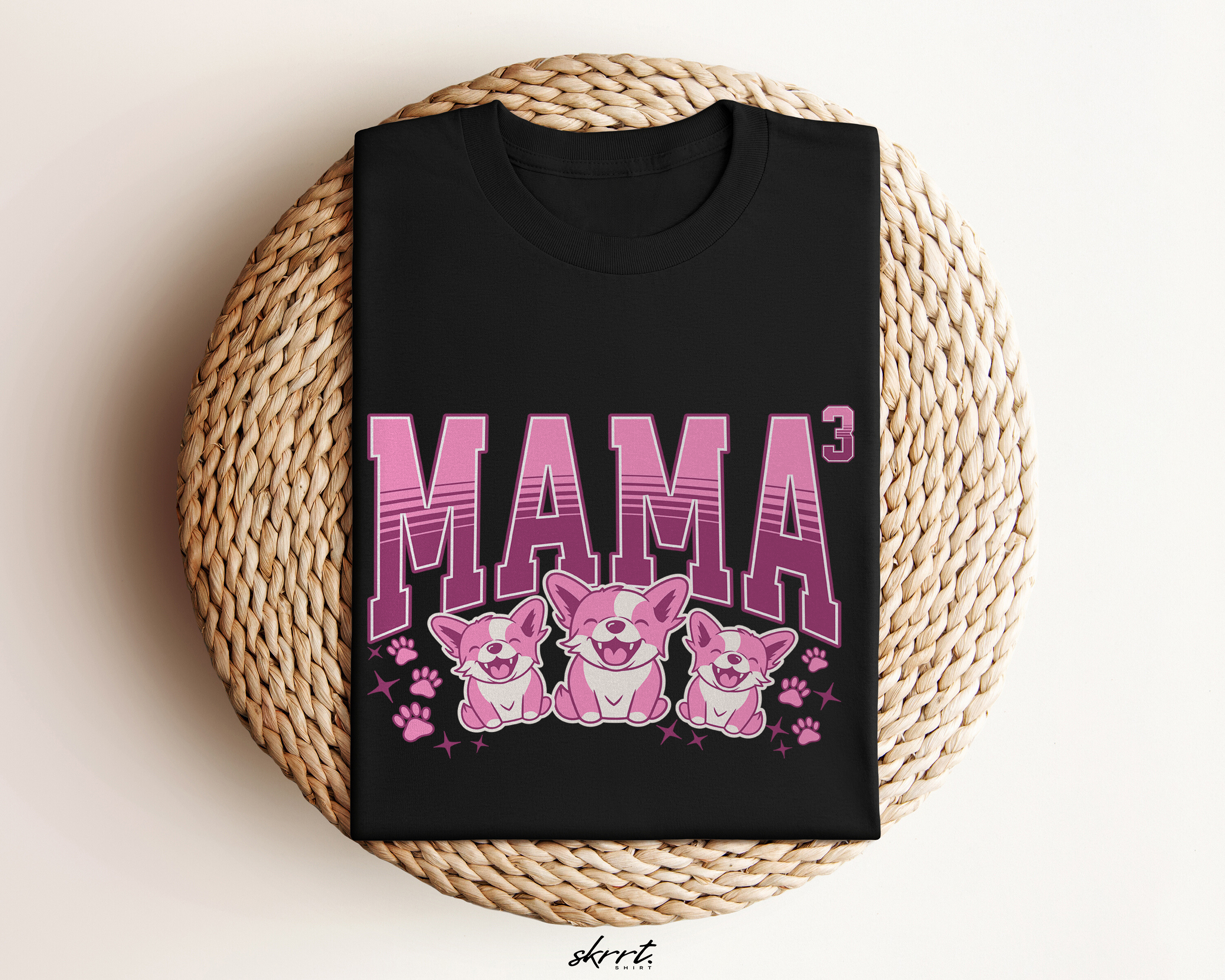 Moederdag Mama Cadeau - T-shirt - Mama van 3 - Oversized - #92