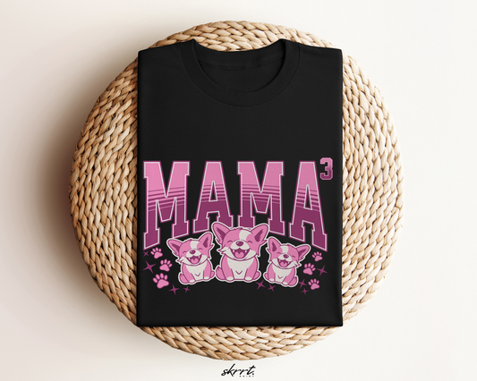 Moederdag Mama Cadeau - T-shirt - Mama van 3 - Oversized - #92
