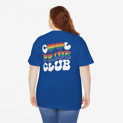 Gay Pride T-shirt - Cool Pride Club - Back Print - Oversized #21