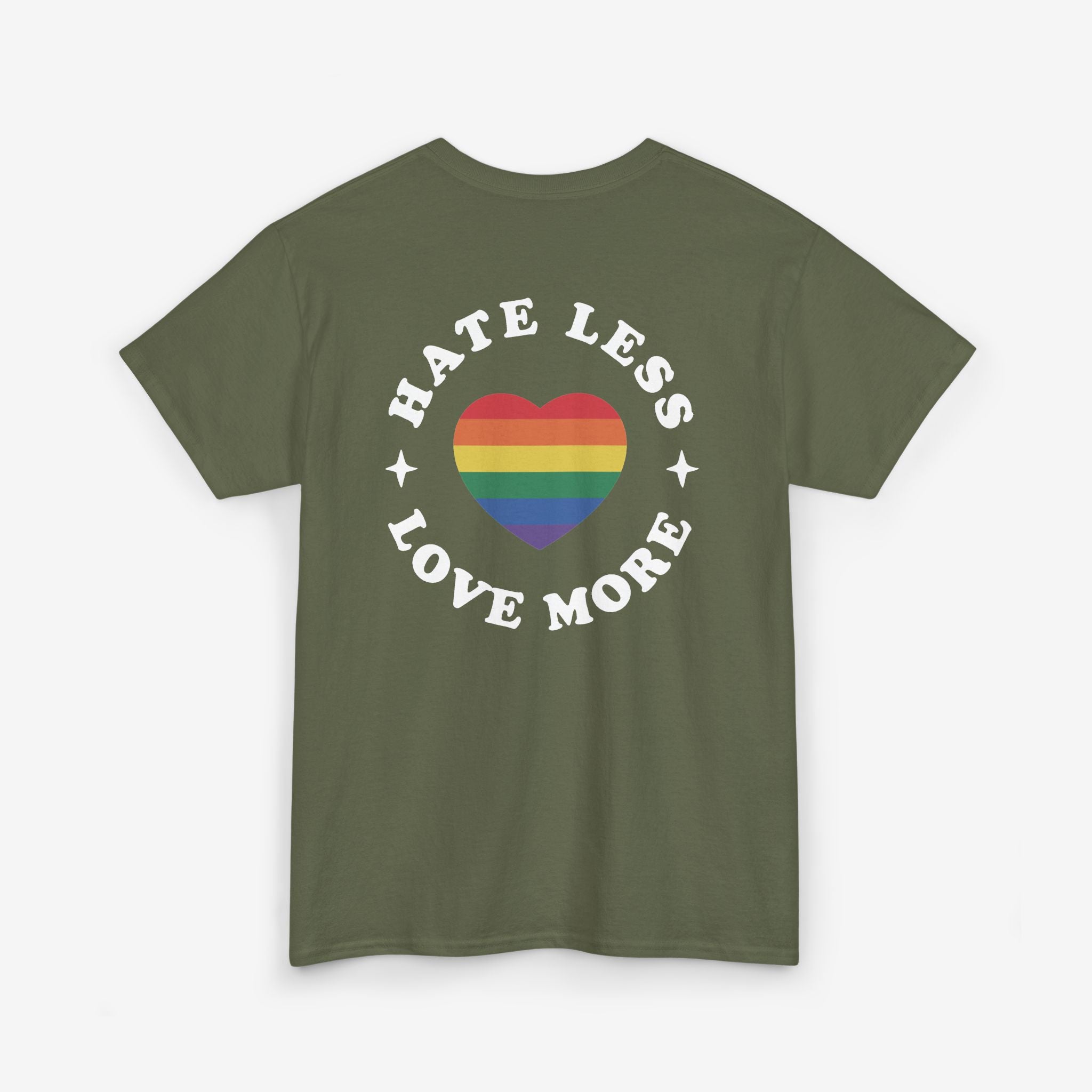 Gay Pride T-shirt - Hate Less Love More | SkrrtShirt