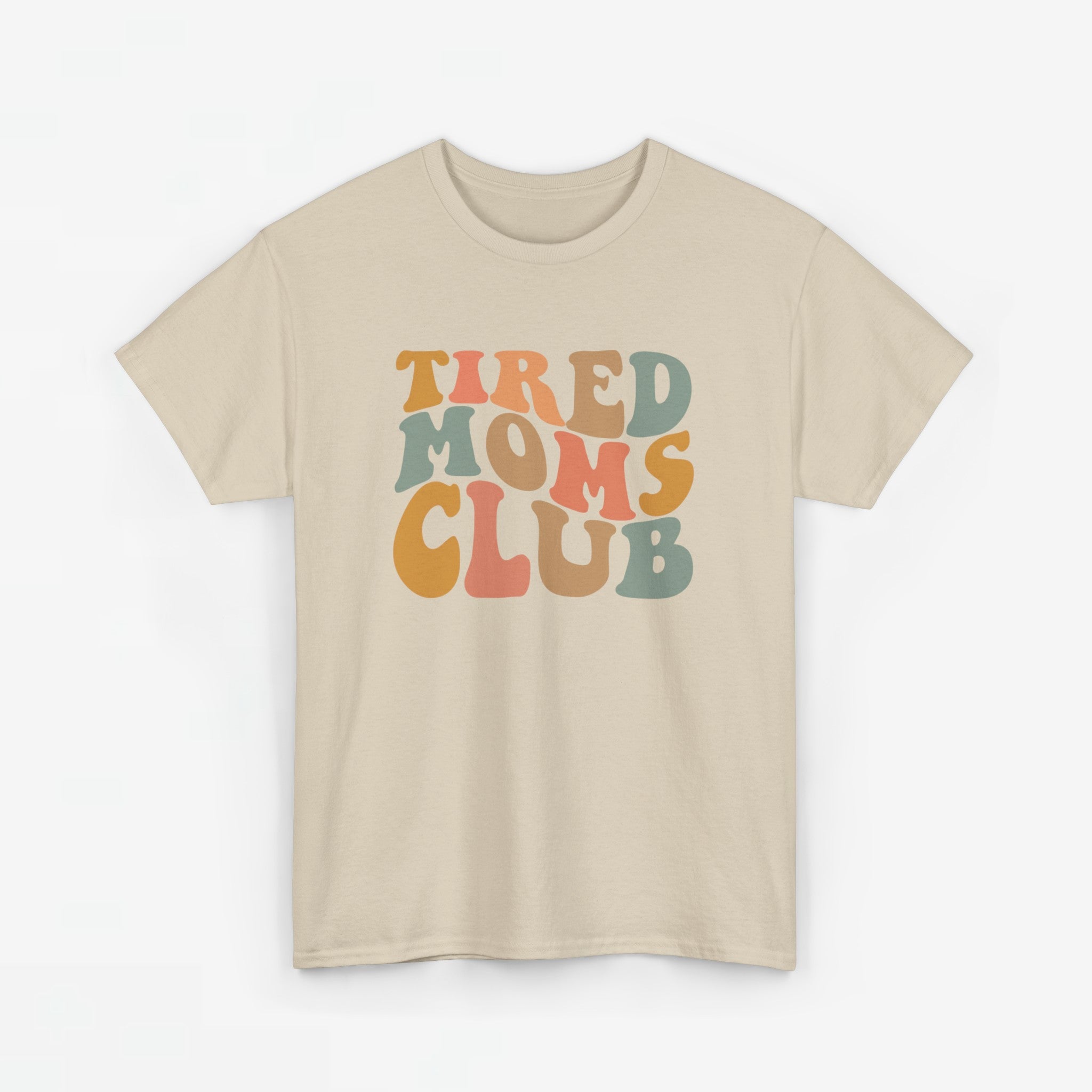 Moederdag Mama Cadeau - T-shirt - Tired Moms Club - Oversized - #67