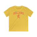 Kind Voetbal T-shirt - EK, WK en Koningsdag Kinderkleding- Personaliseer met Naam & Rugnummer - HOLLAND met Leeuw
