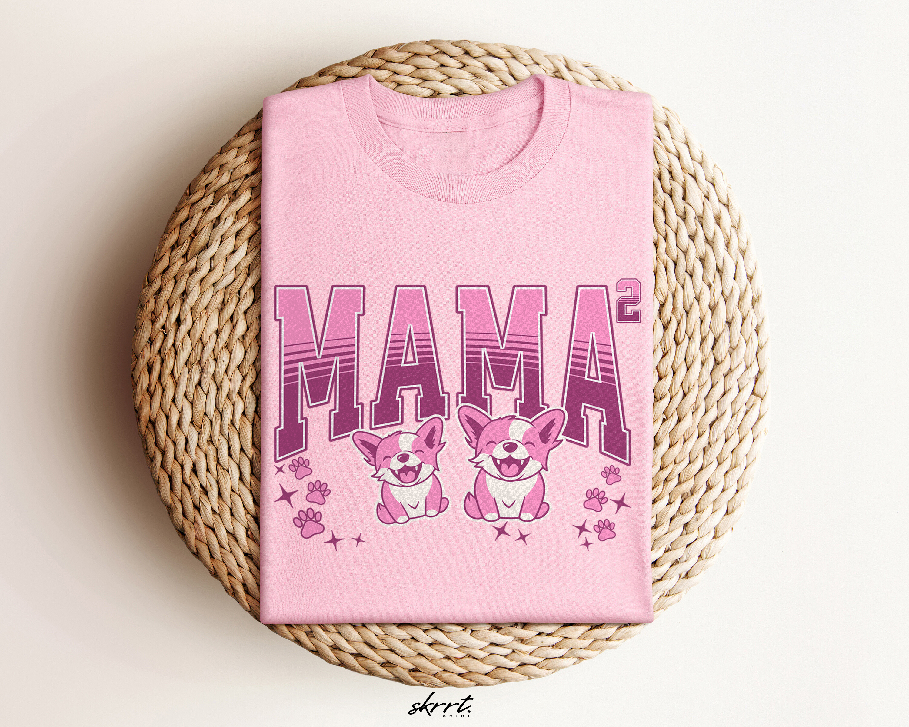 Moederdag Mama Cadeau - T-shirt - Mama van 2 - Oversized - #93