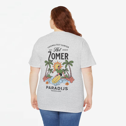 Zomer T-shirt voor Dames - Skrrtshirt Zomervakantie Oversized Tee #10 - Zomer Paradijs