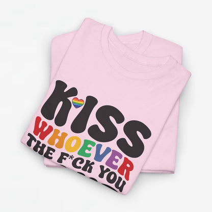 Gay Pride T-shirt - Kiss whoever the f*ck you want - Oversized #34