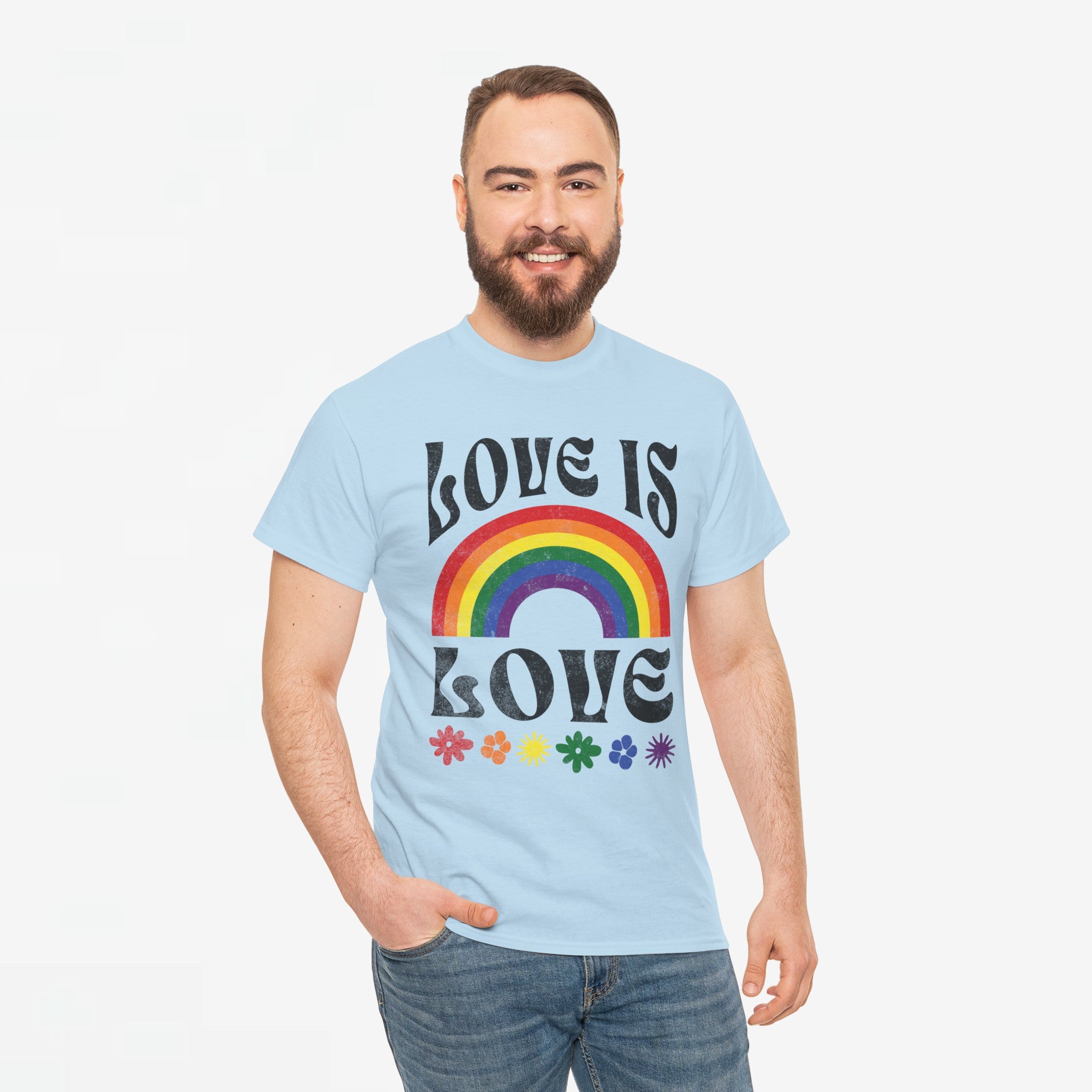 Gay Pride T-shirt - Love is love- Oversized #53