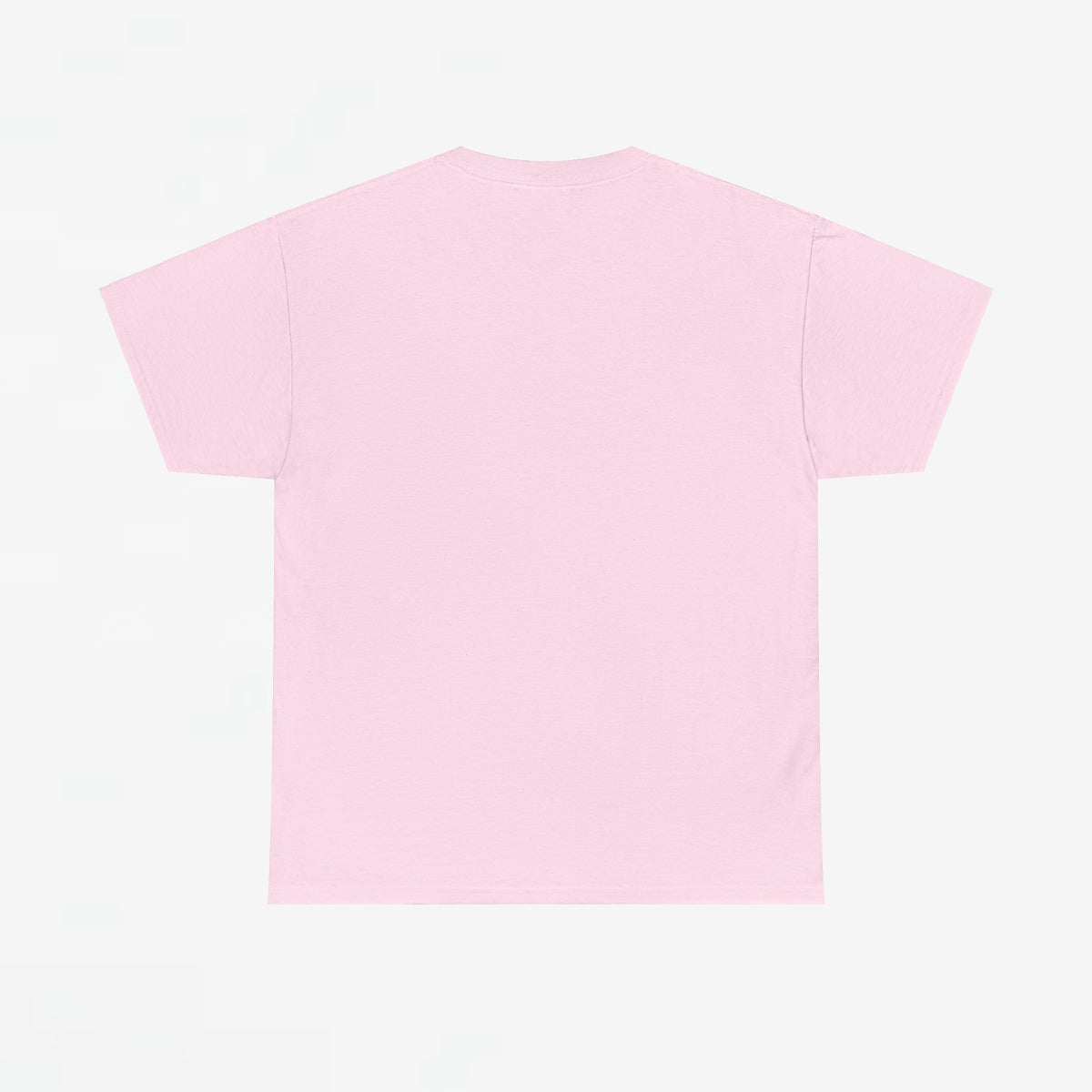 Roze T-shirt achterzijde, effen zonder print