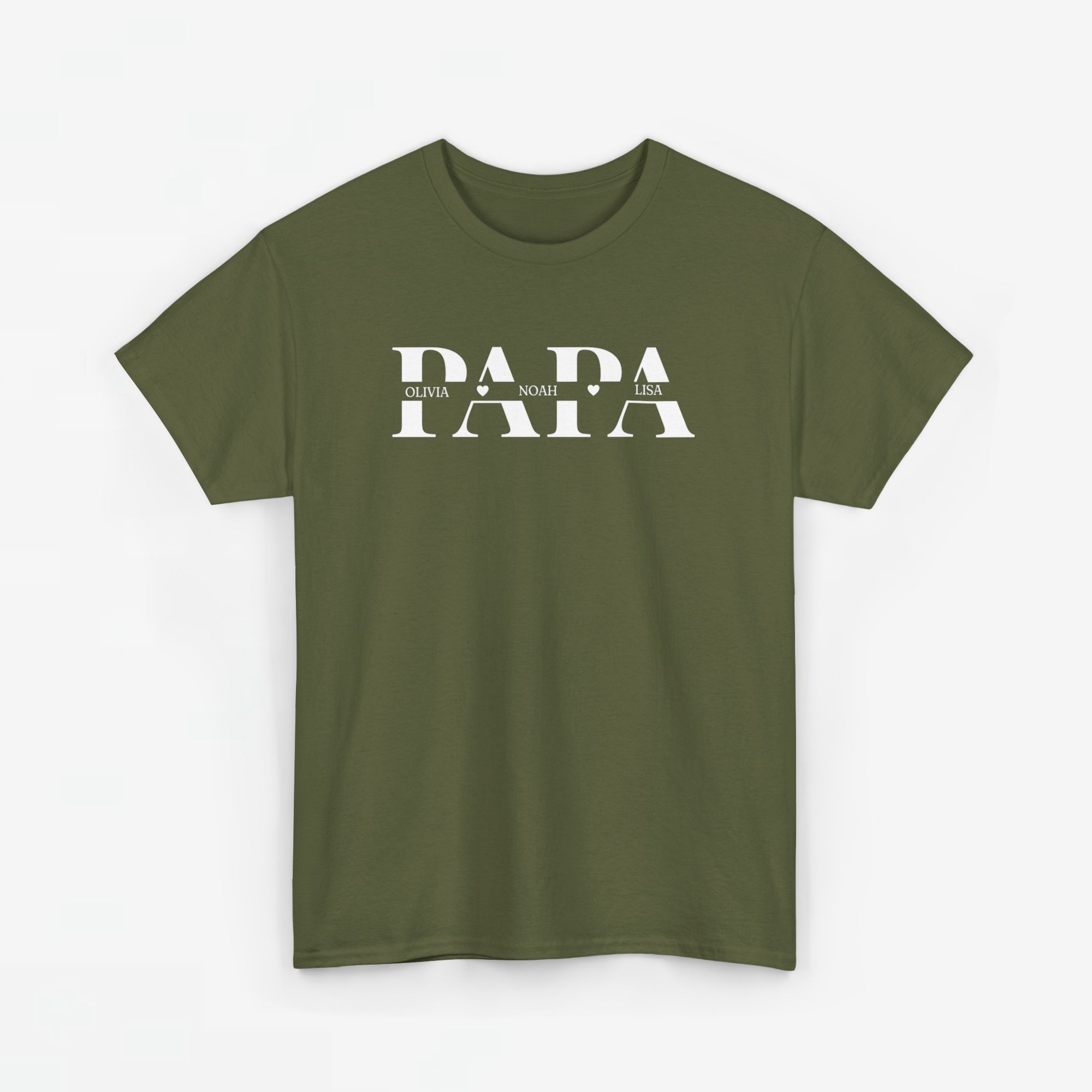Gepersonaliseerde Vaderdag Papa Cadeau - T-shirt - Papa met namen