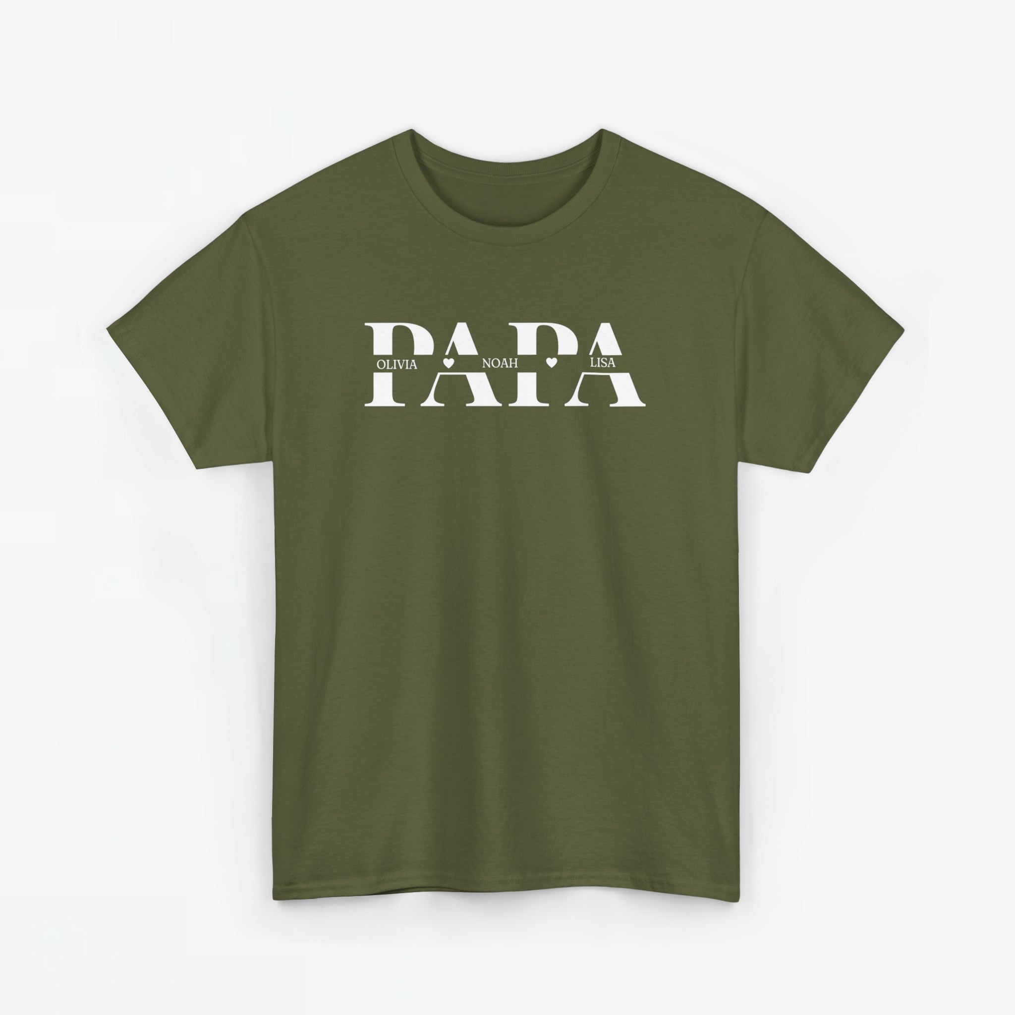 Gepersonaliseerde Vaderdag Papa Cadeau - T-shirt - Papa met namen