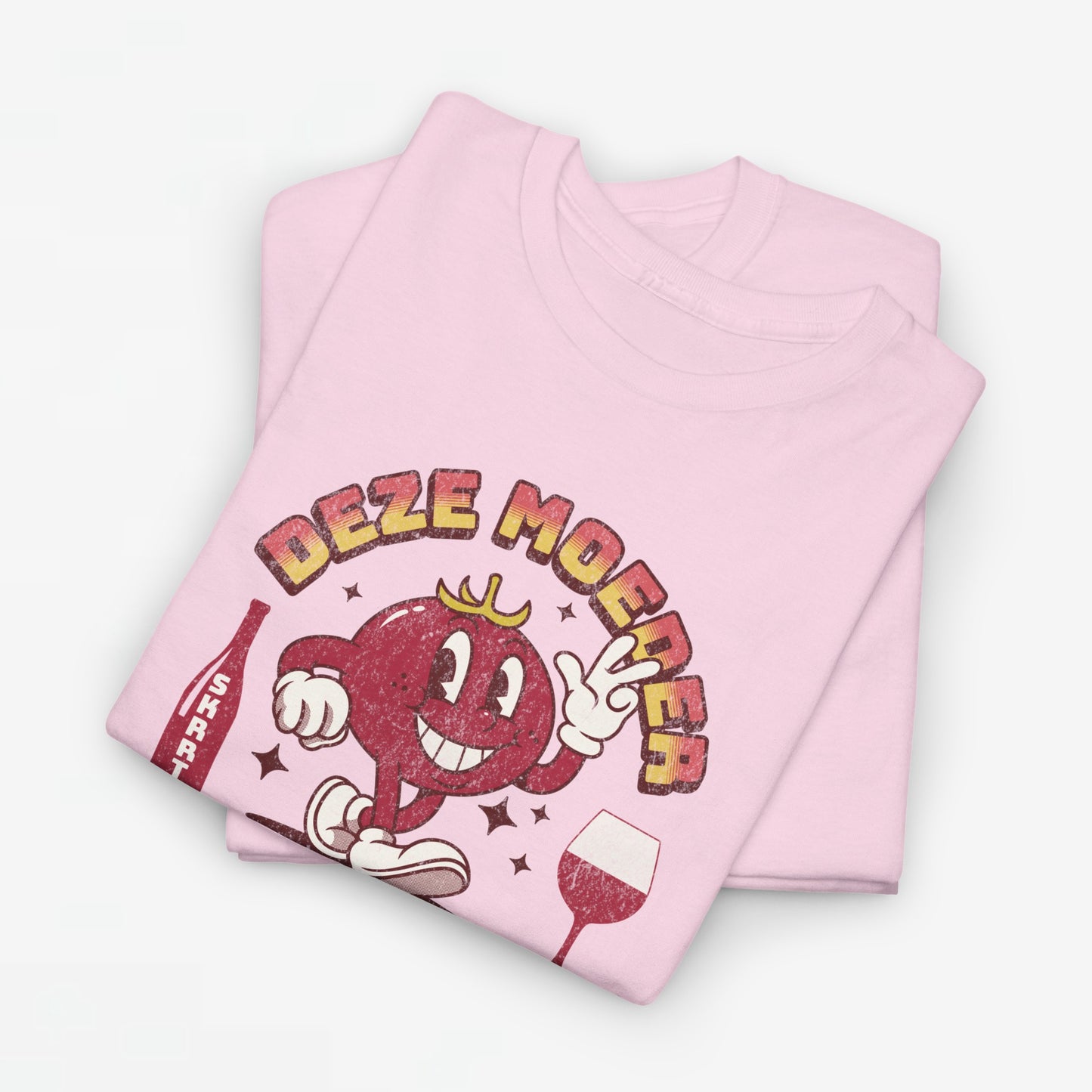 Moederdag Mama Cadeau - T-shirt - Deze Moeder Wil Wijn - Oversized - #97