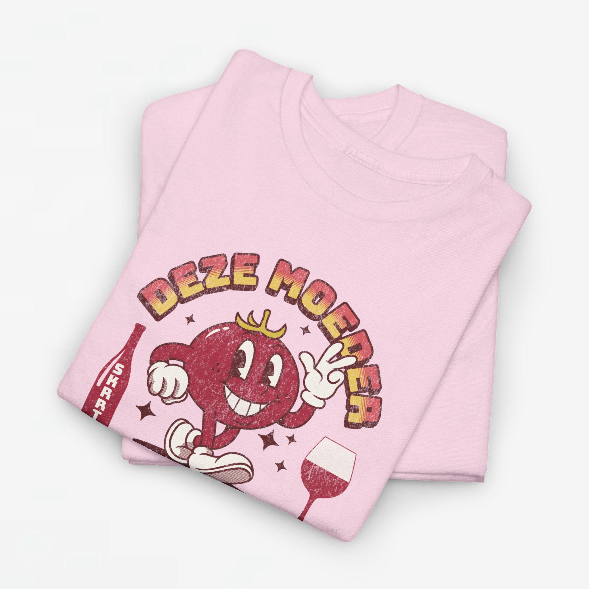 Moederdag Mama Cadeau - T-shirt - Deze Moeder Wil Wijn - Oversized - #97