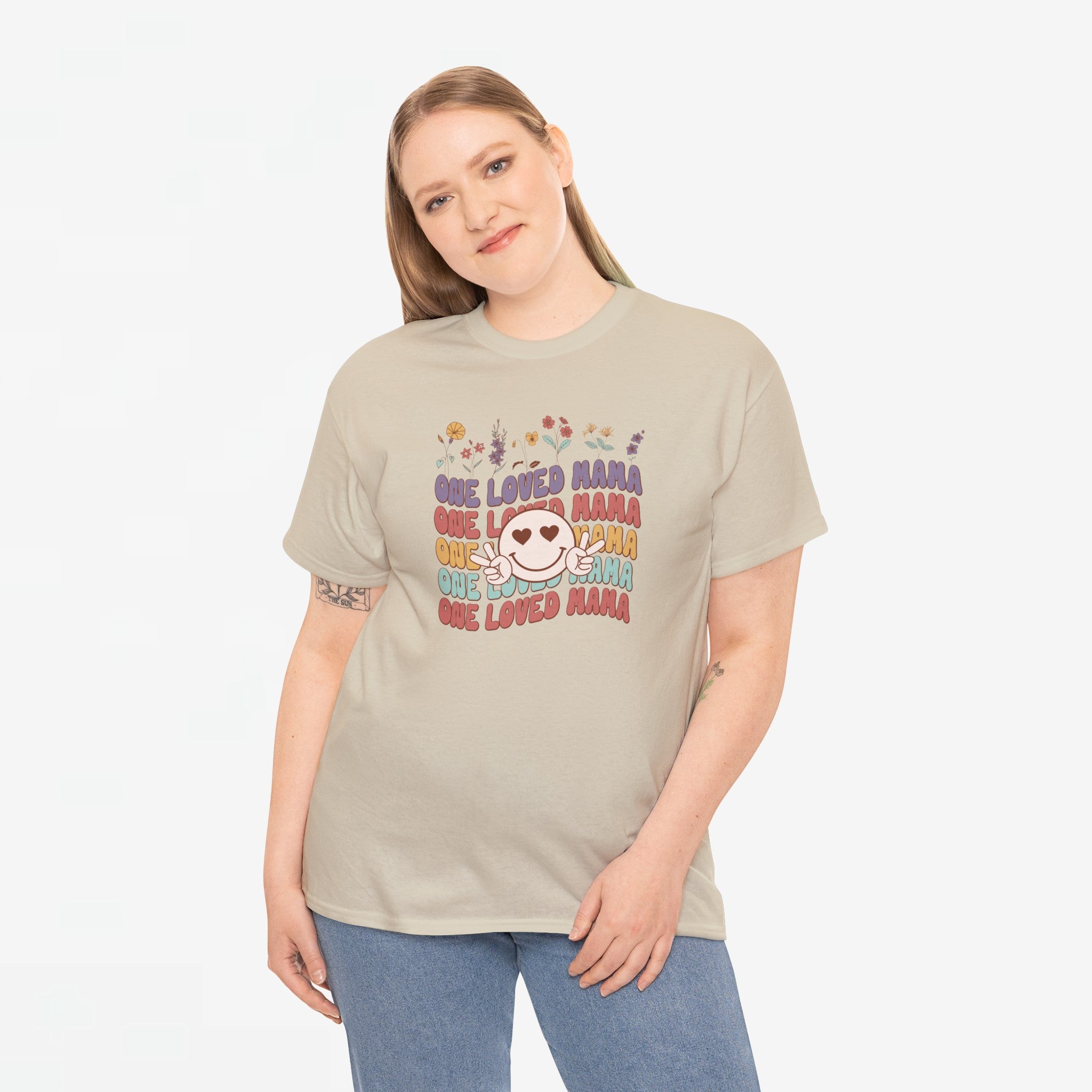 Moederdag Mama Cadeau - T-shirt - One Loved Mama - Oversized - #52
