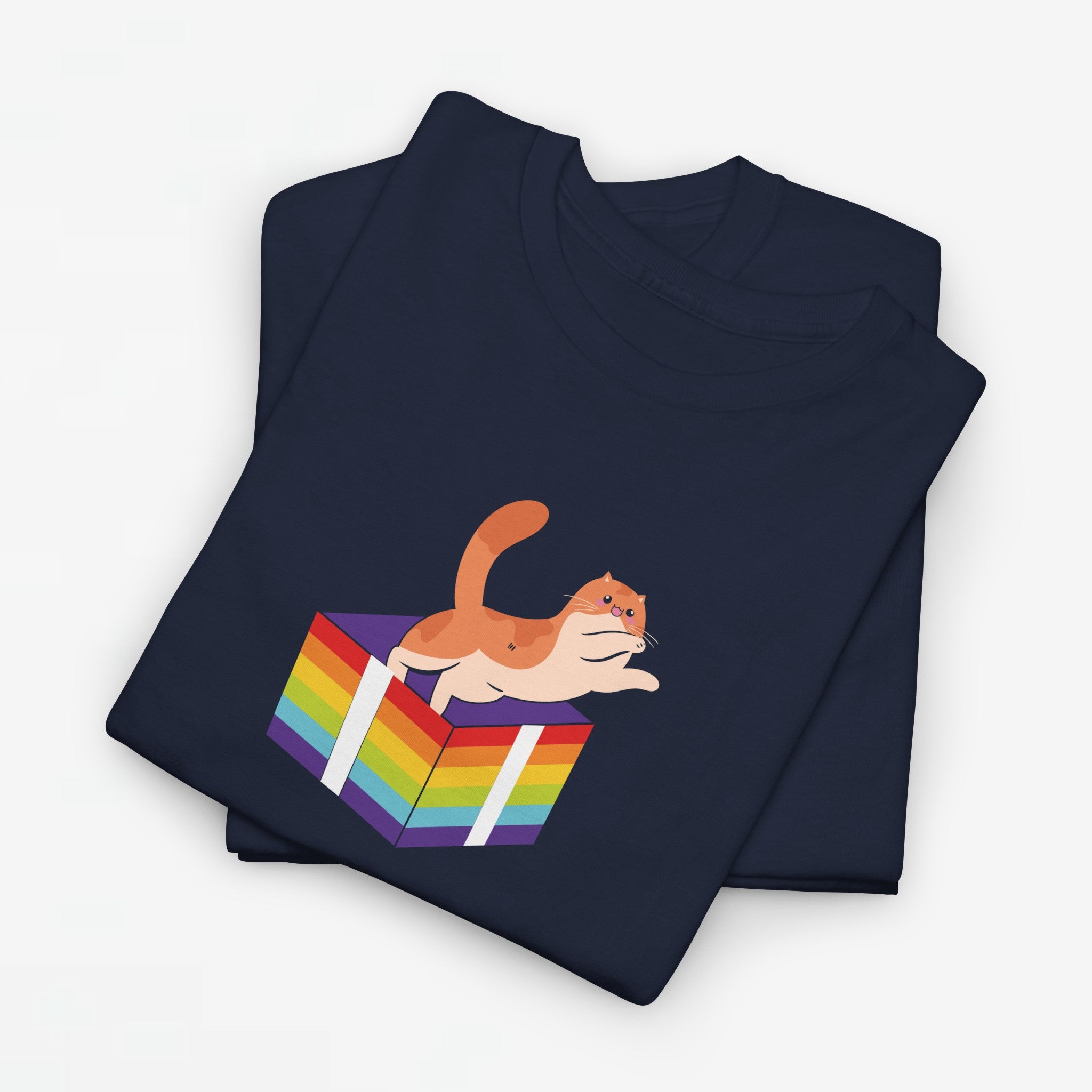 Gay Pride T-shirt - Kat Regenboog - Oversized #57