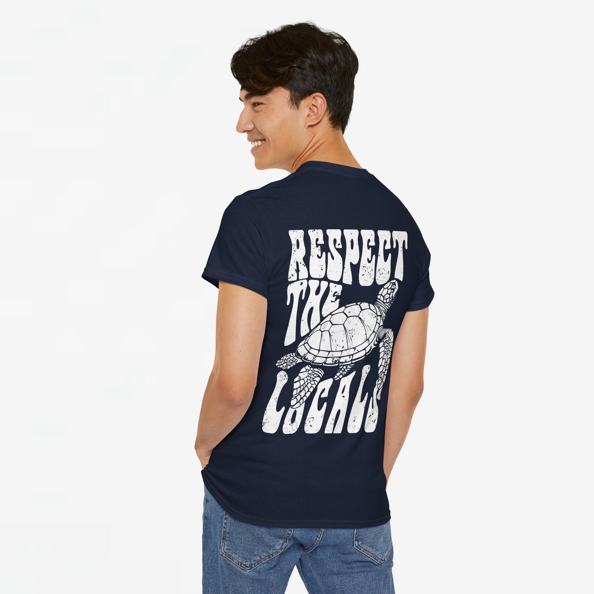 Zomer T-shirt voor Heren - Skrrtshirt Zomervakantie Oversized Tee #12 - Respect the locals