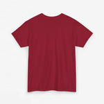 Rood T-shirt zonder print, effen rugzijde