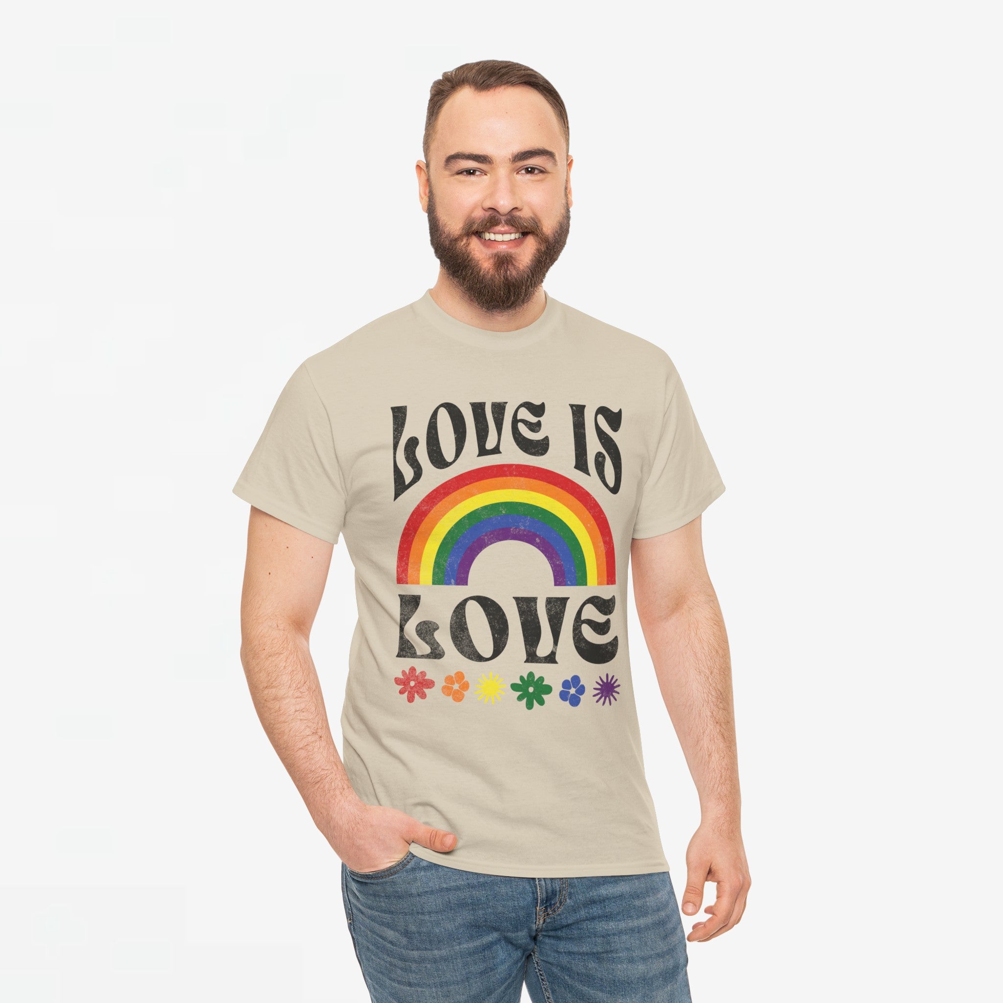 Gay Pride T-shirt - Love is love- Oversized #53