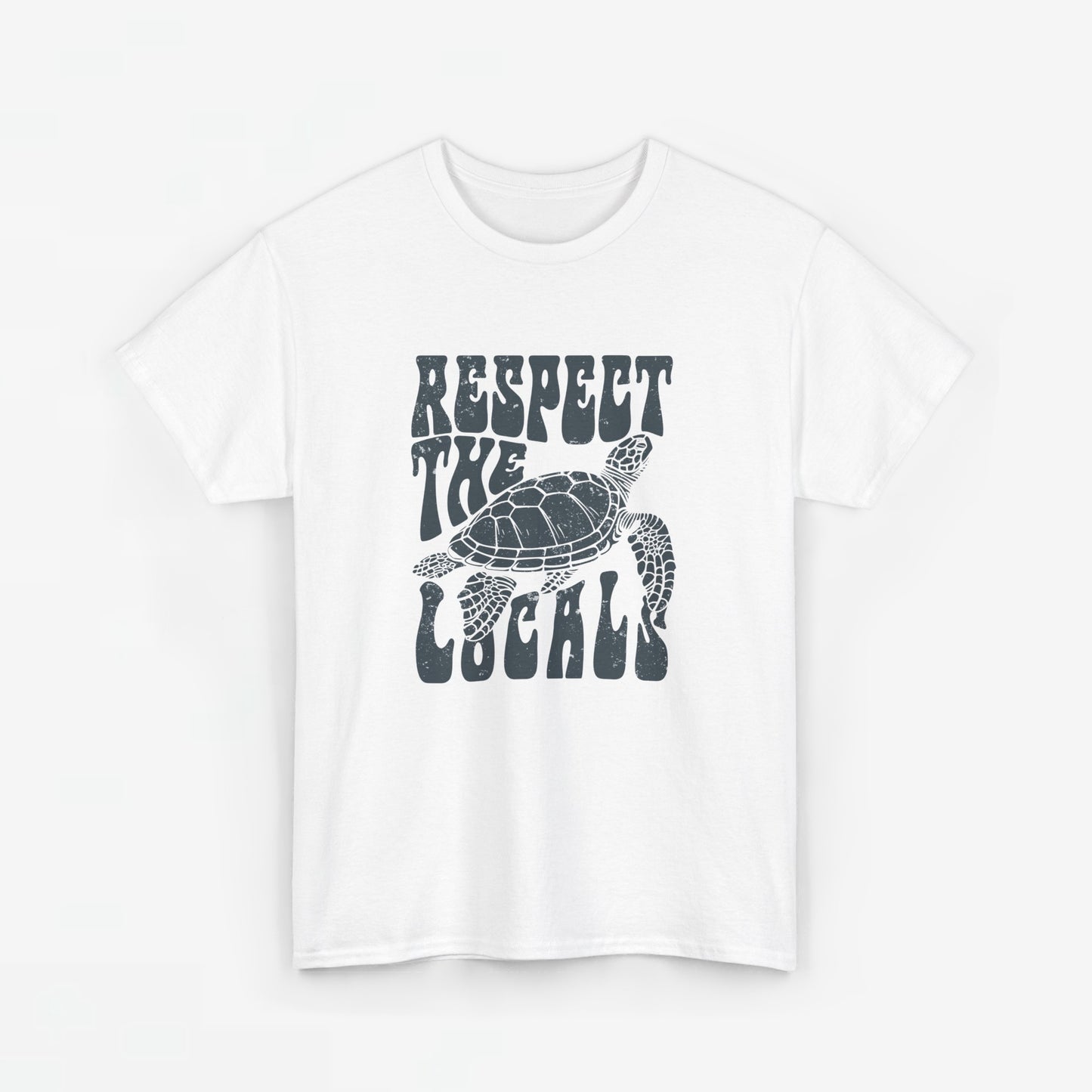 Dames Zomer Oversized T-shirt met print Schildpad- Respect the locals