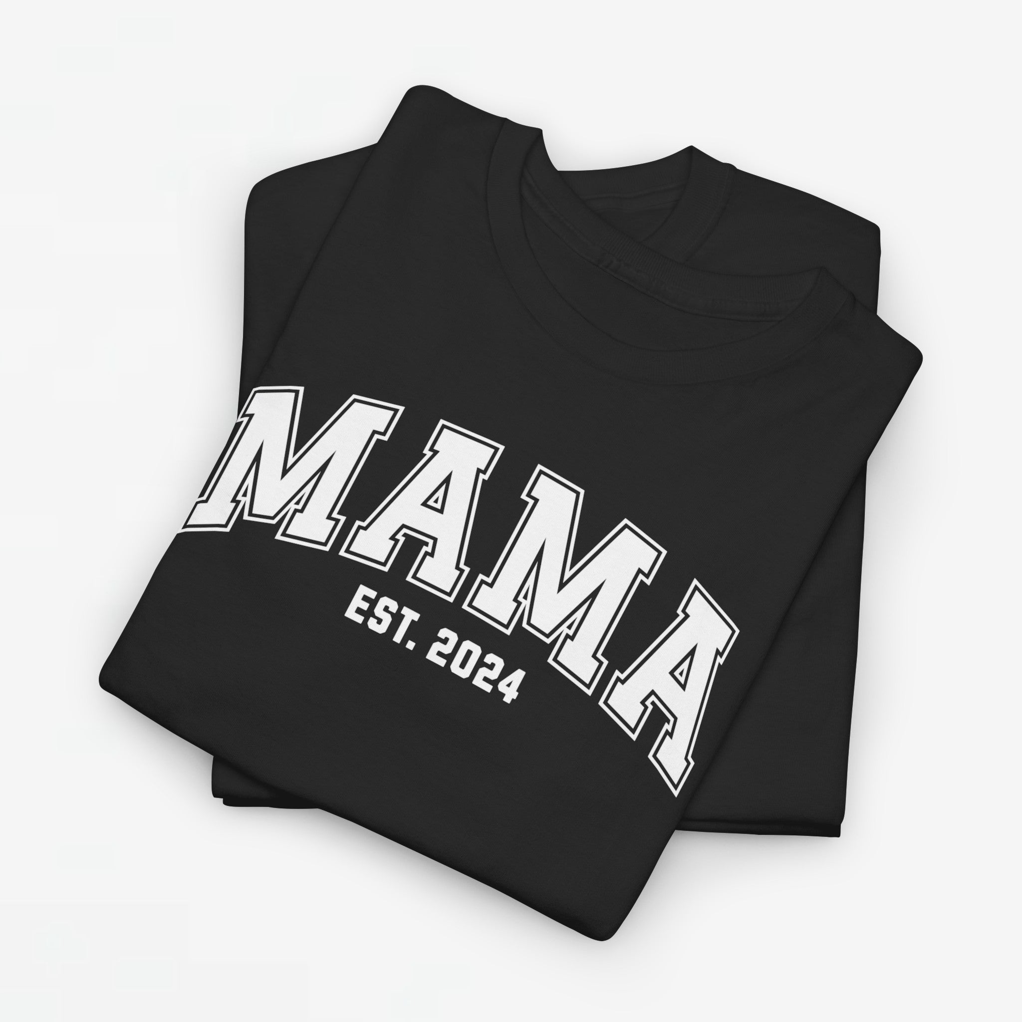 Gepersonaliseerde Moederdag Mama Cadeau - T-shirt - MAMA - EST [Jaar]