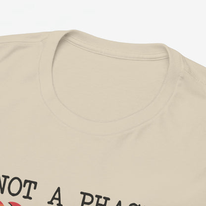 Gay Pride T-shirt - Not a phase (zwarte tekst) - Oversized #3