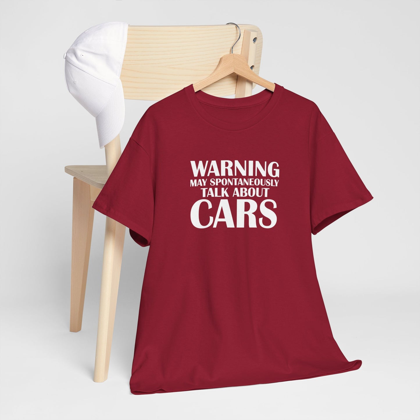 Vaderdag Papa Cadeau - T-shirt - Warning, may talk spontaneously about cars - Oversized #49