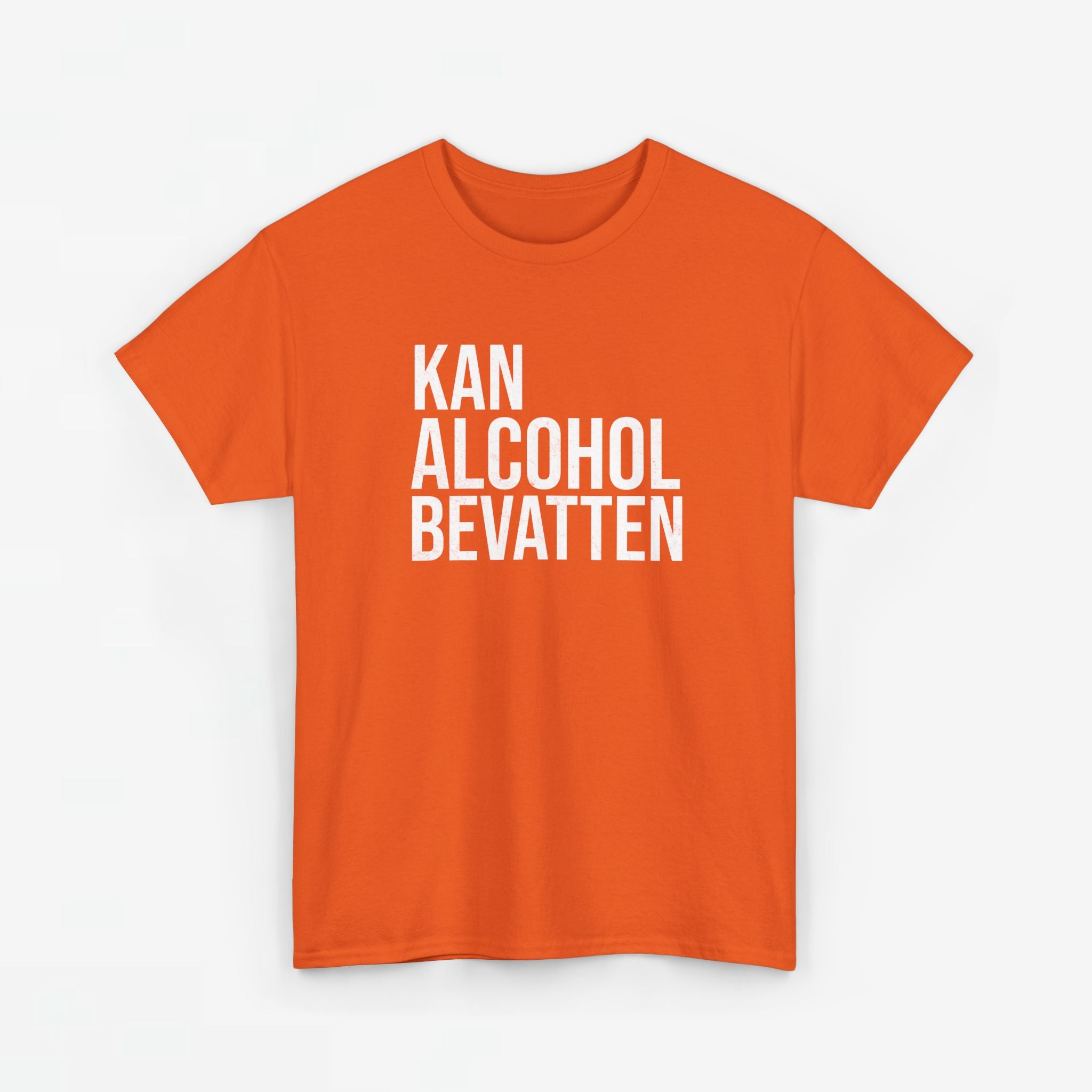 Kan Alcohol Bevatten | Front Print | Koningsdag T-shirt | Oversized