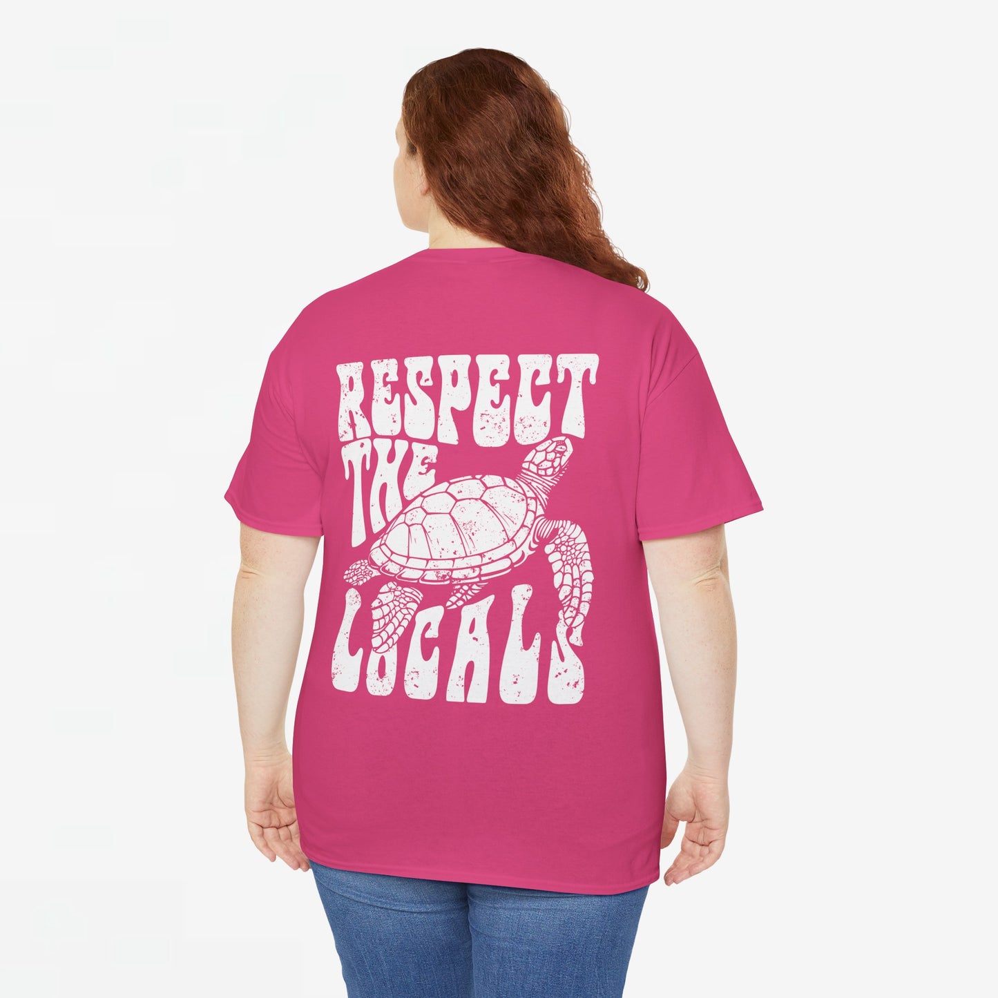 Zomer T-shirt voor Dames - Skrrtshirt Zomervakantie Oversized Tee #12 - Respect the locals