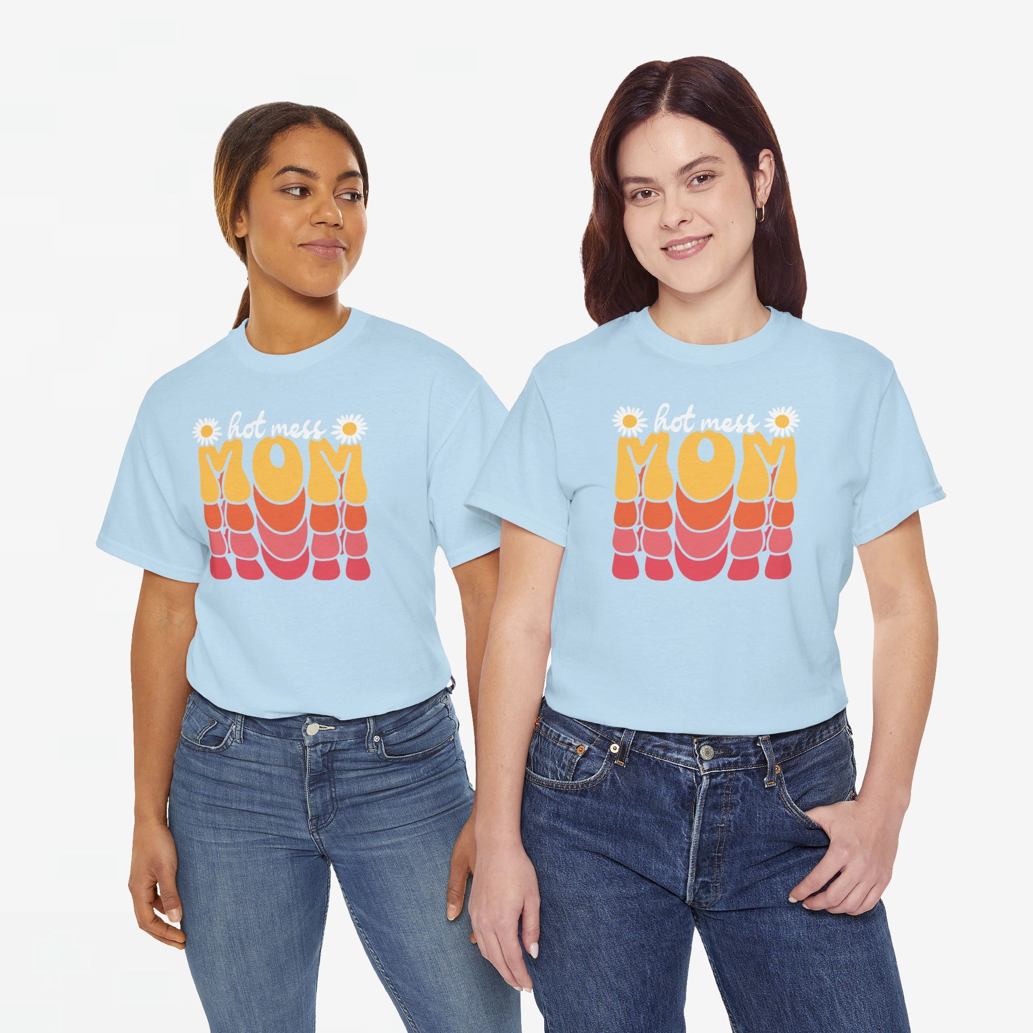 Moederdag Mama Cadeau - T-shirt - Hot Mess Mom - Oversized - #31