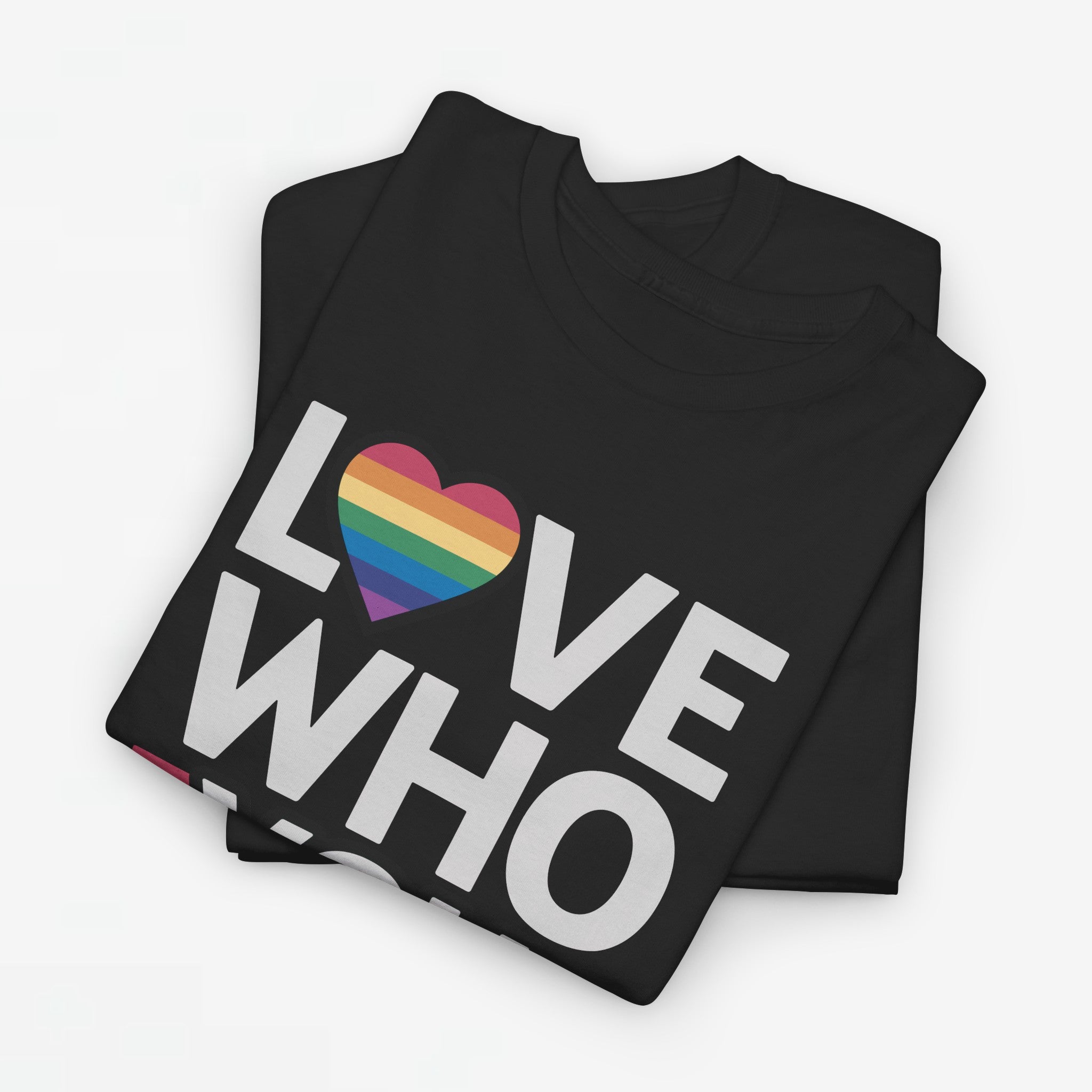 Gay Pride T-shirt - Love Who You Want - Oversized #52